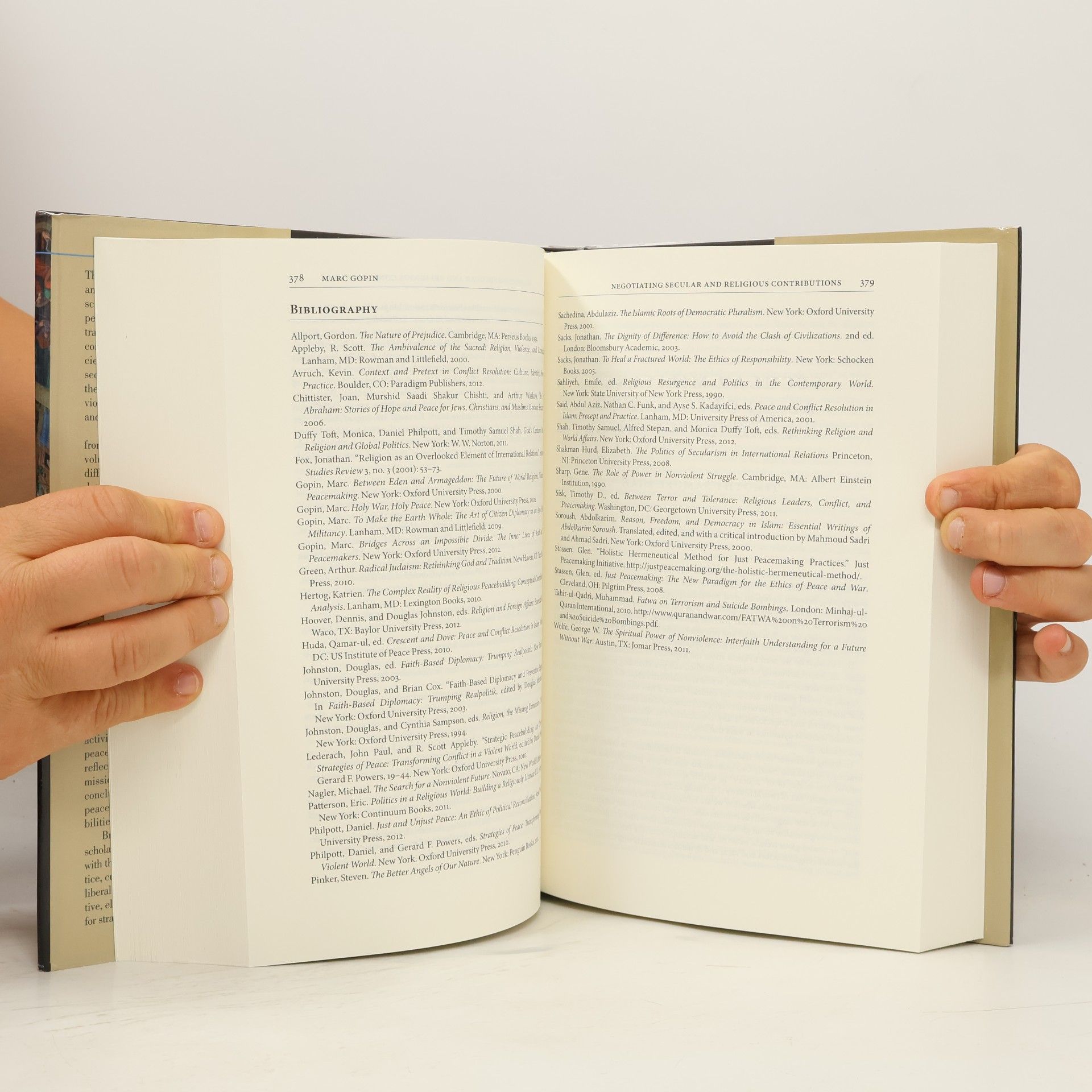 Atalia Omer Oxford Handbooks: The Oxford Handbook of Religion, Conflict, and Peacebuilding