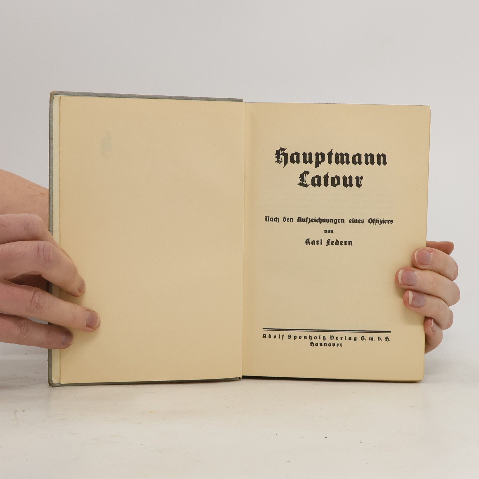 Karl Federn Hauptmann Latour