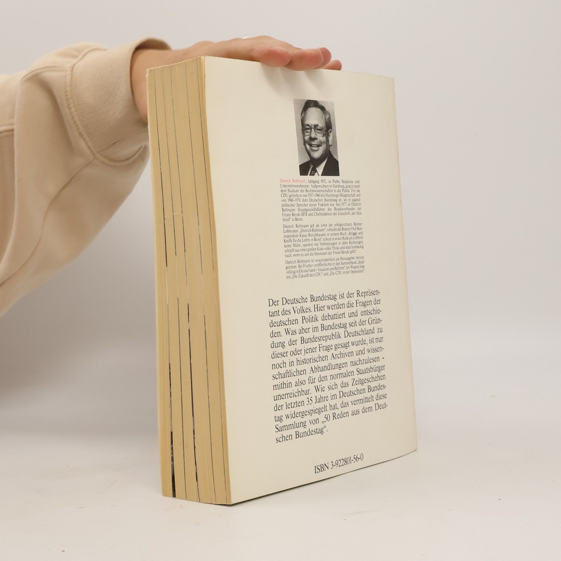 Dietrich Rollmann 50 [Fünfzig] Reden aus dem Deutschen Bundestag 1949 - 1983