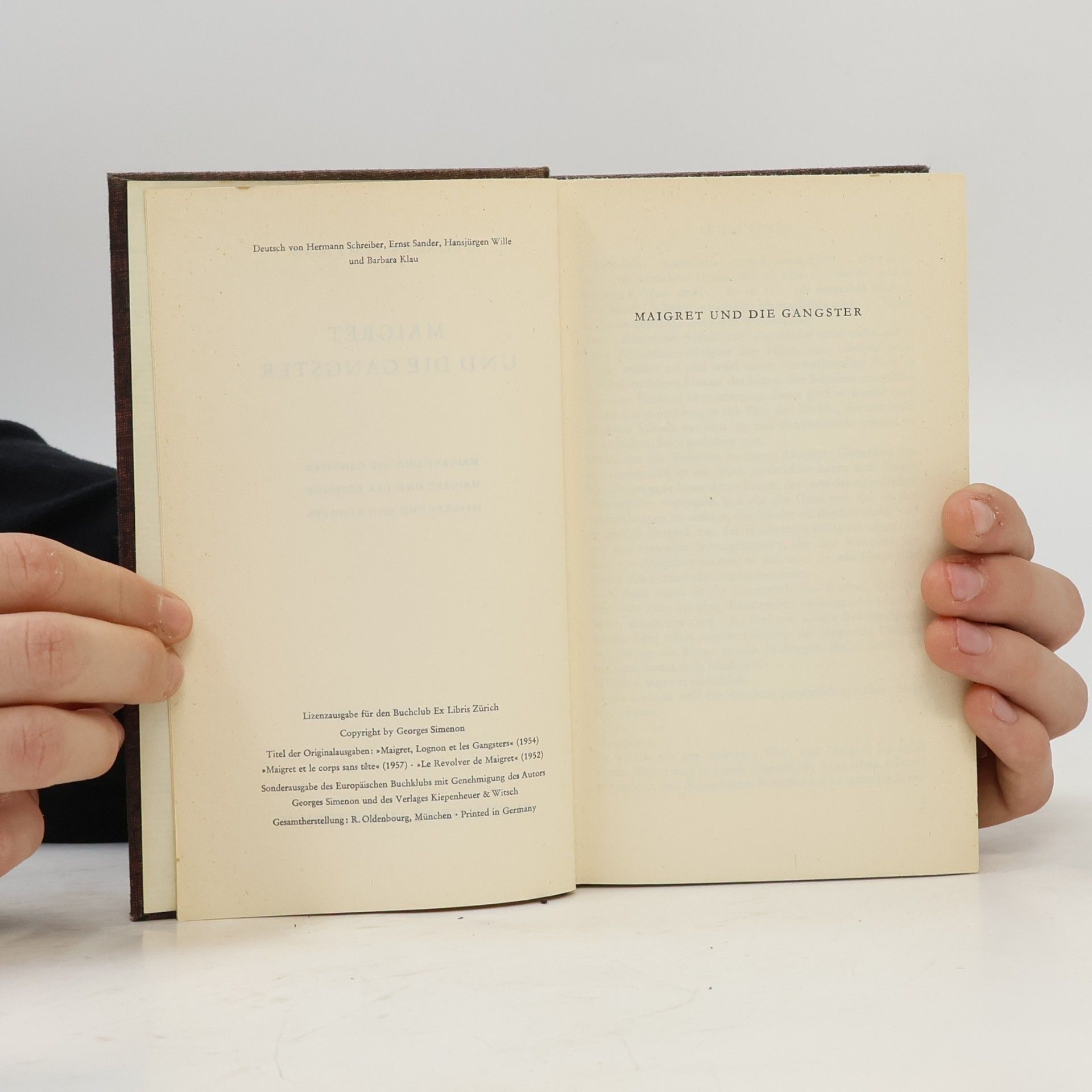 Hermann Schreiber Maigret und die Gangster