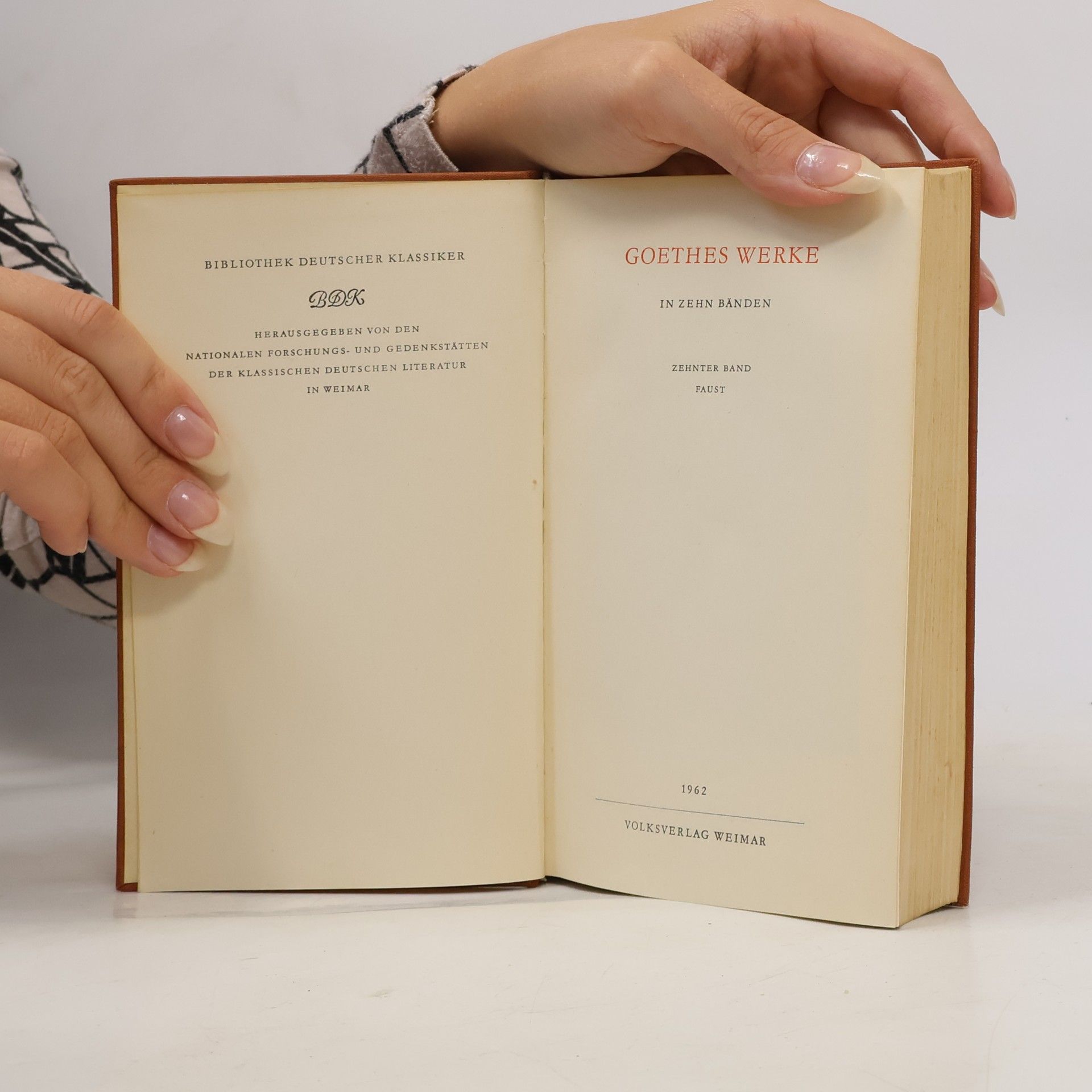 Johann Wolfgang von Goethe Goethes Werke 10