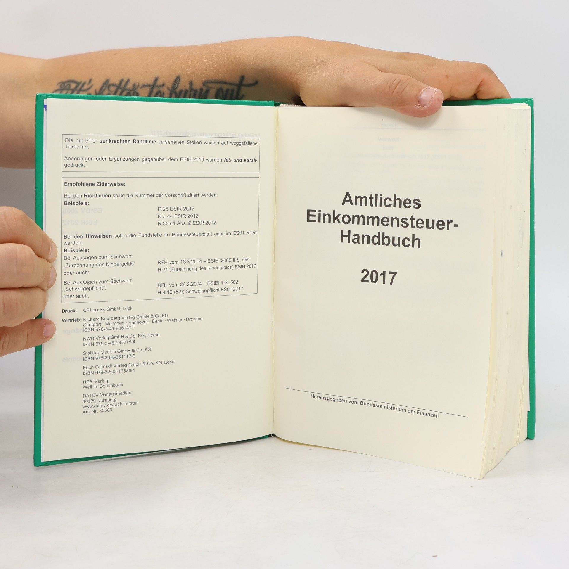 Amtliches Einkommensteuer-Handbuch 2017