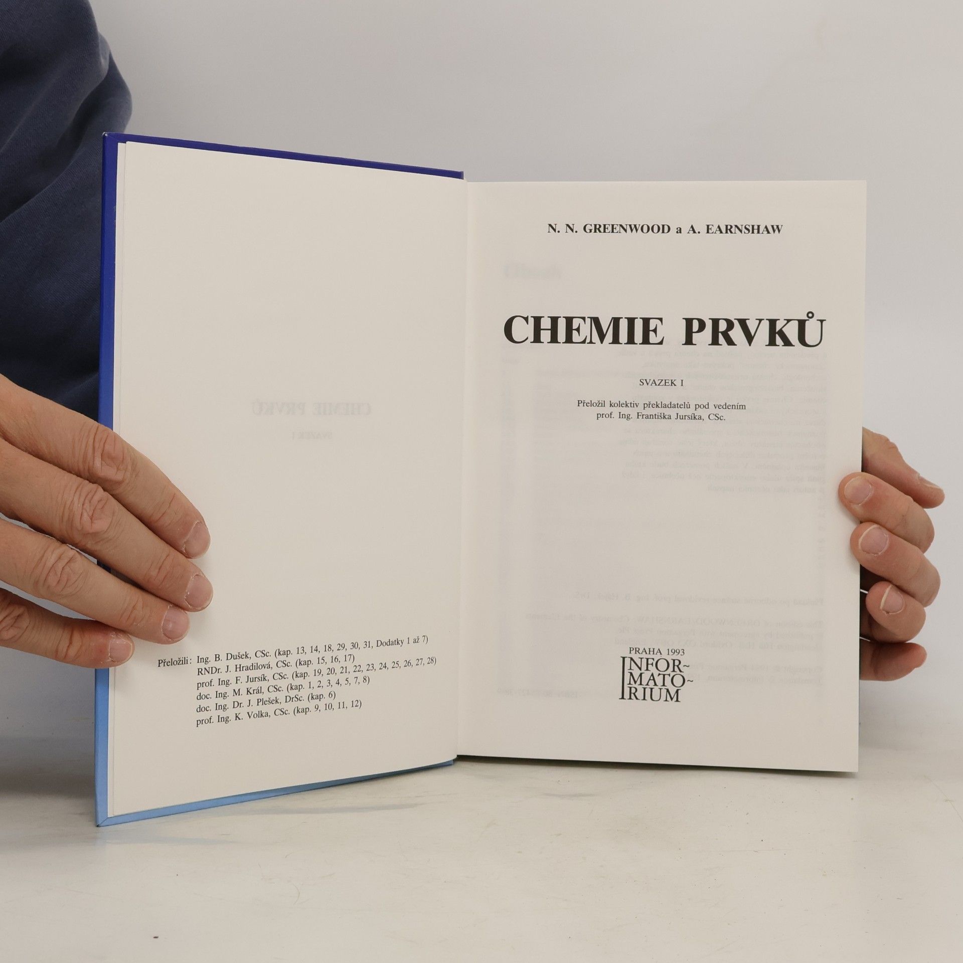 Norman N. Greenwood Chemie prvků I.
