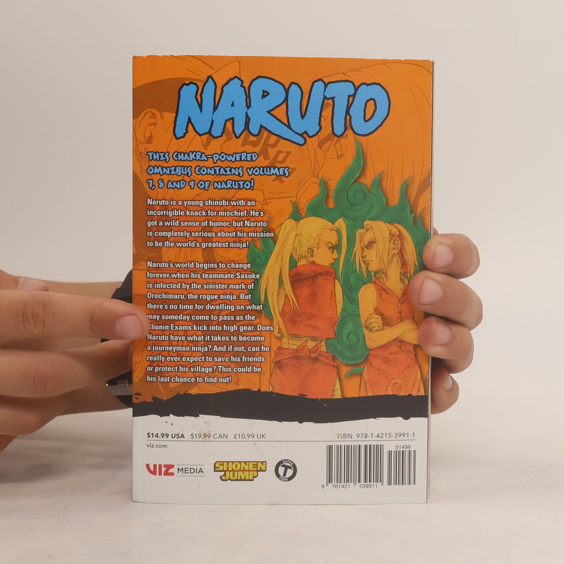 Masashi Kishimoto Naruto (3-in-1 Edition), Vol. 3