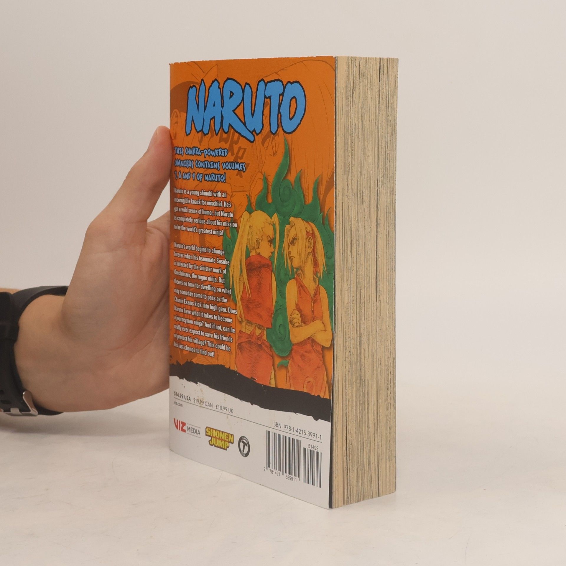 Masashi Kishimoto Naruto (3-in-1 Edition), Vol. 3
