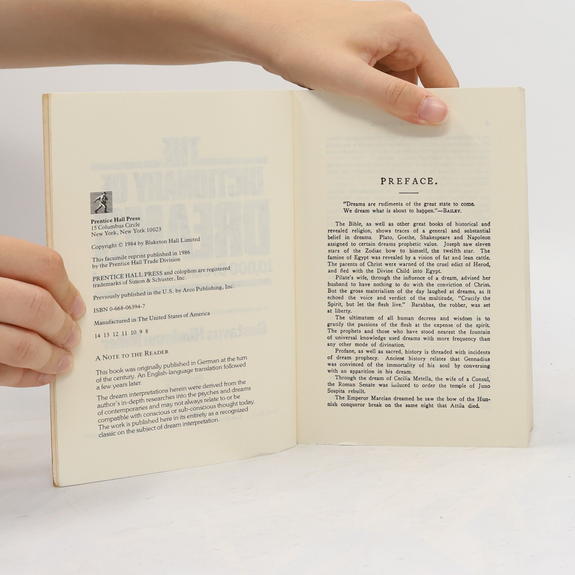 Gustavus Hindman Miller The Dictionary of Dreams