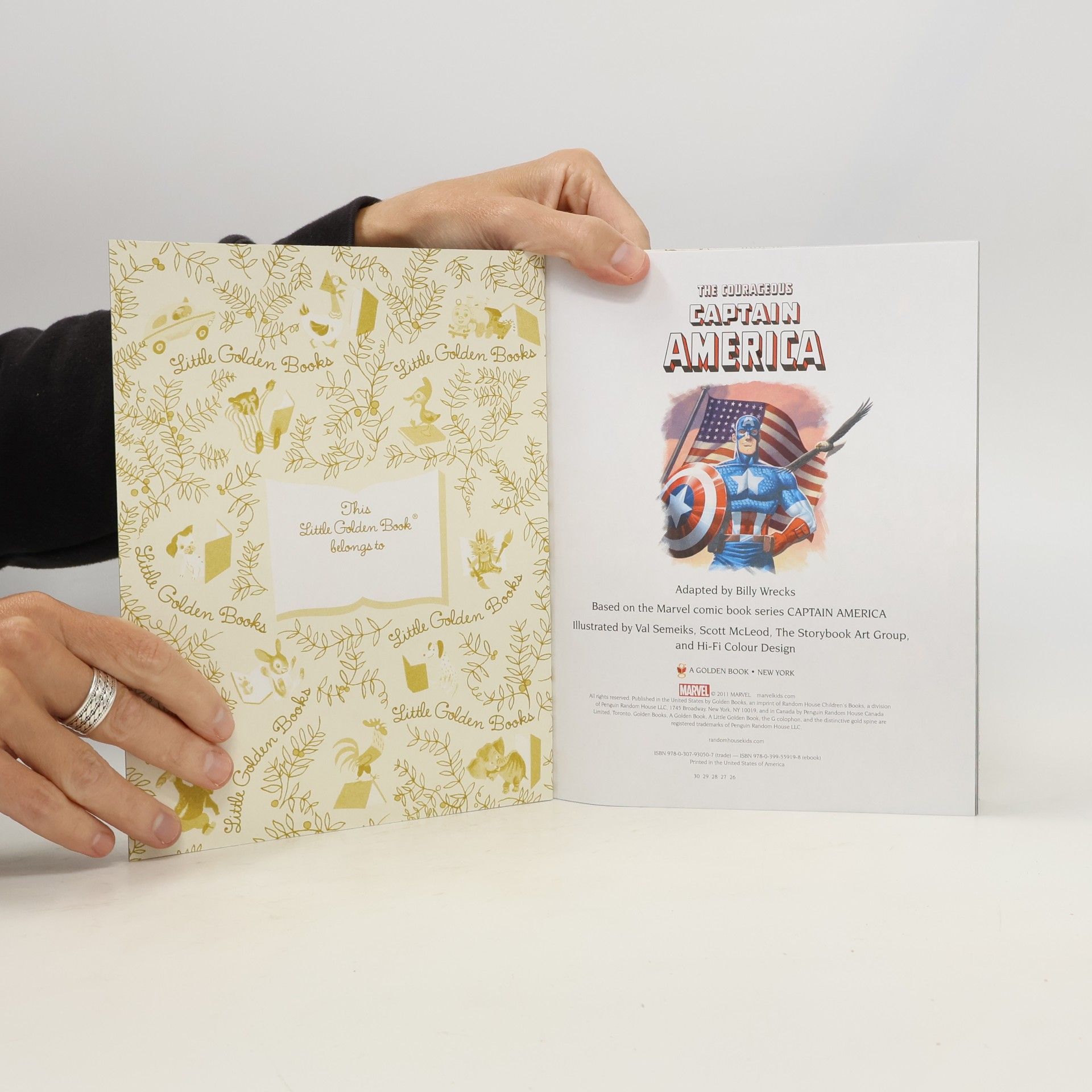 Billy Wrecks Little Golden Book: The Courageous Captain America