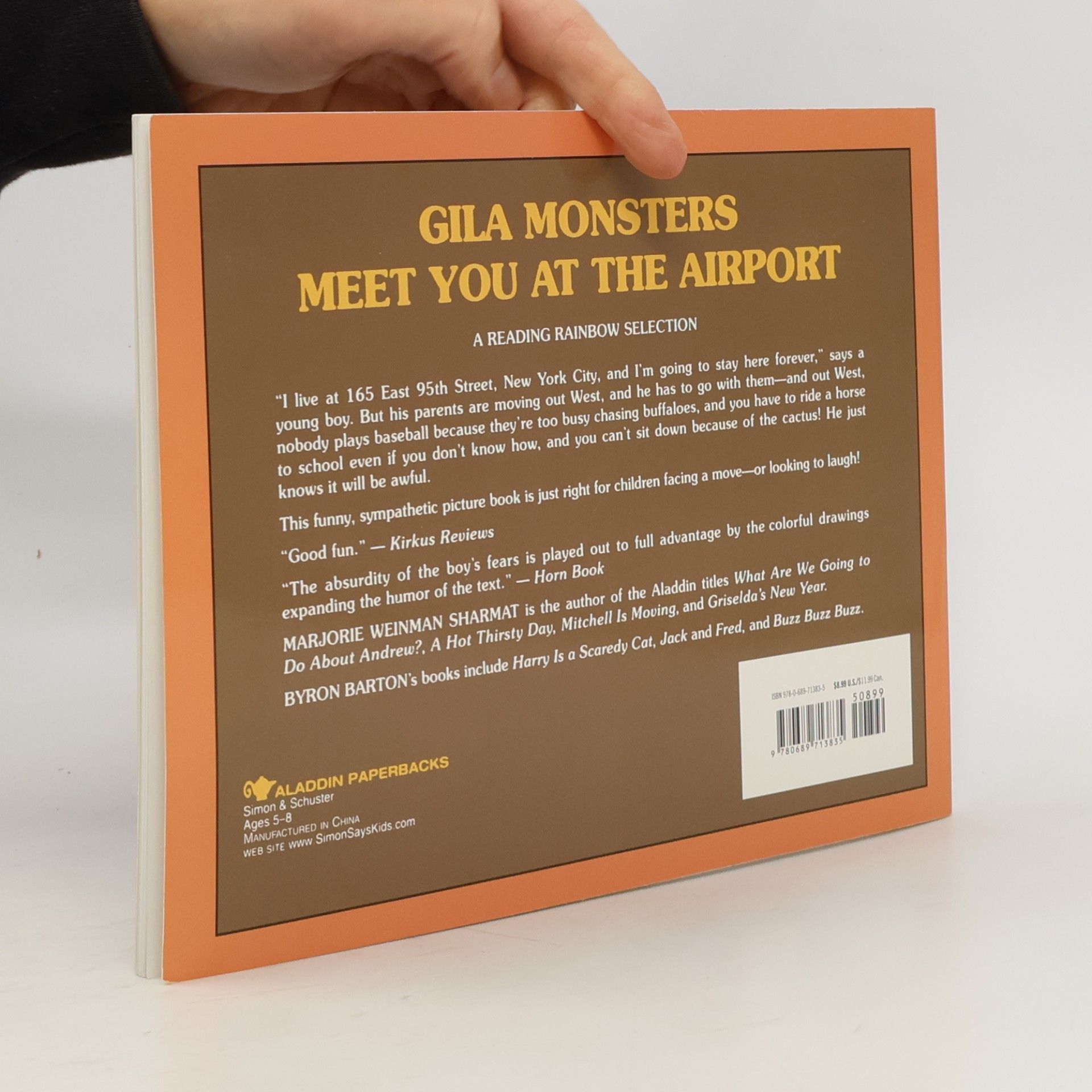 Marjorie Weinman Sharmat Reading Rainbow Book: Gila Monsters Meet You at the Airport