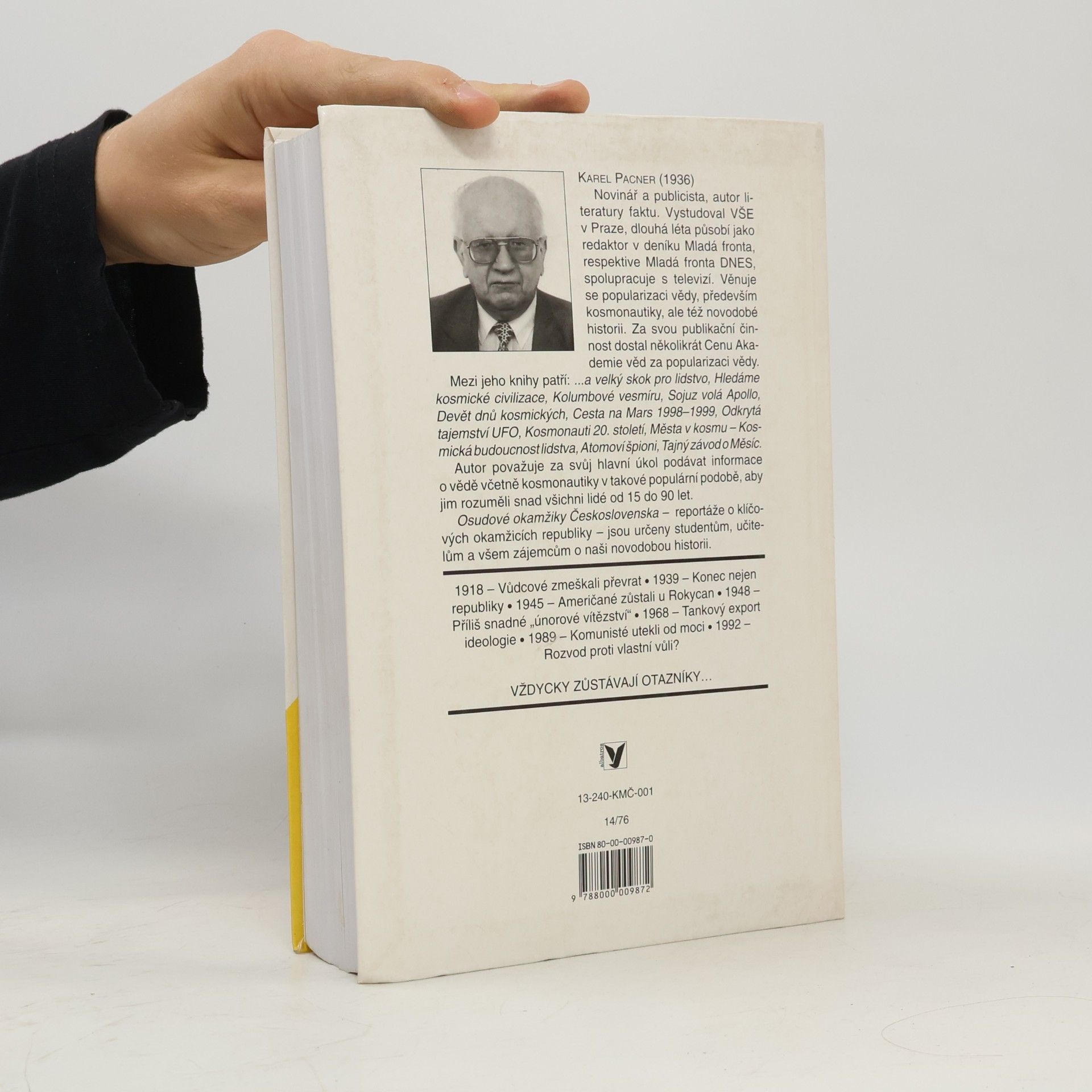 Karel Pacner Osudové okamžiky Československa
