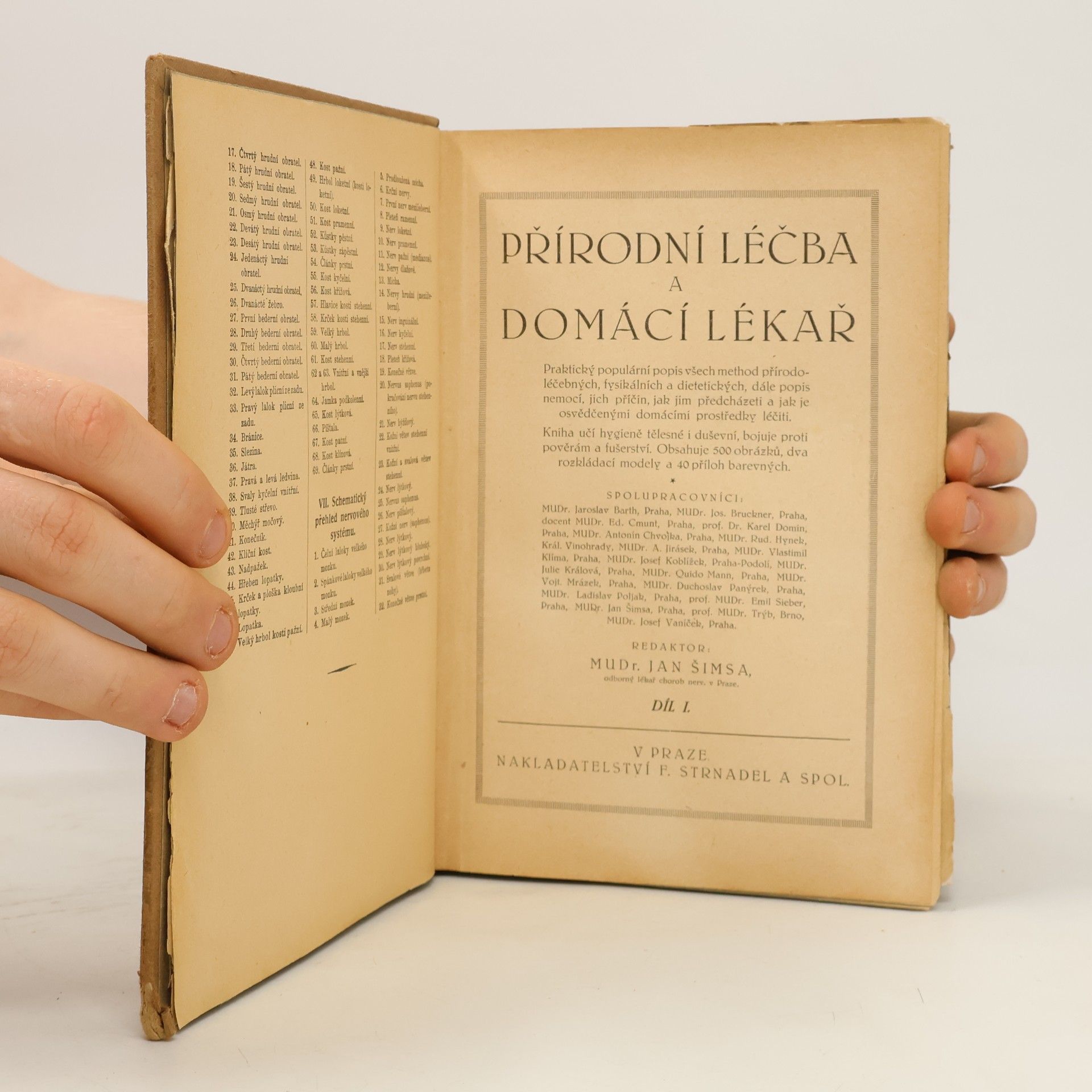 Jan Šimsa Přírodní léčba a domácí lékař I.