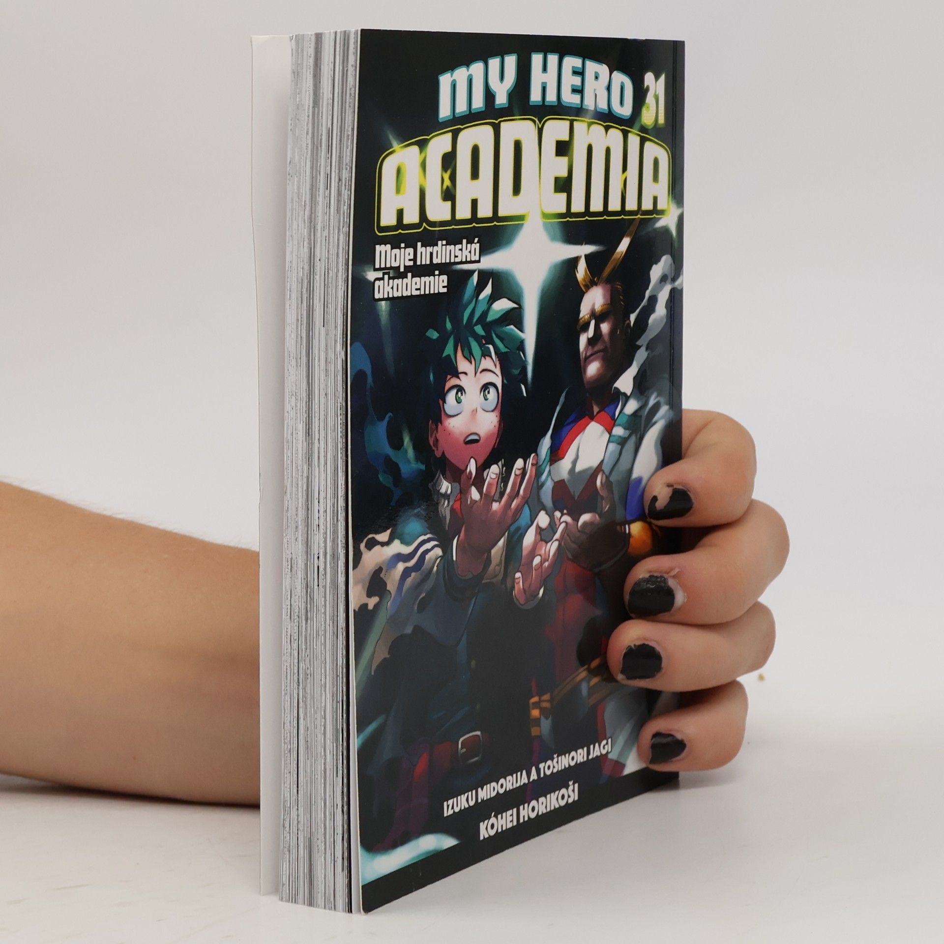 Kōhei Horikoshi Izuku Midorija a Tošinori Jagi