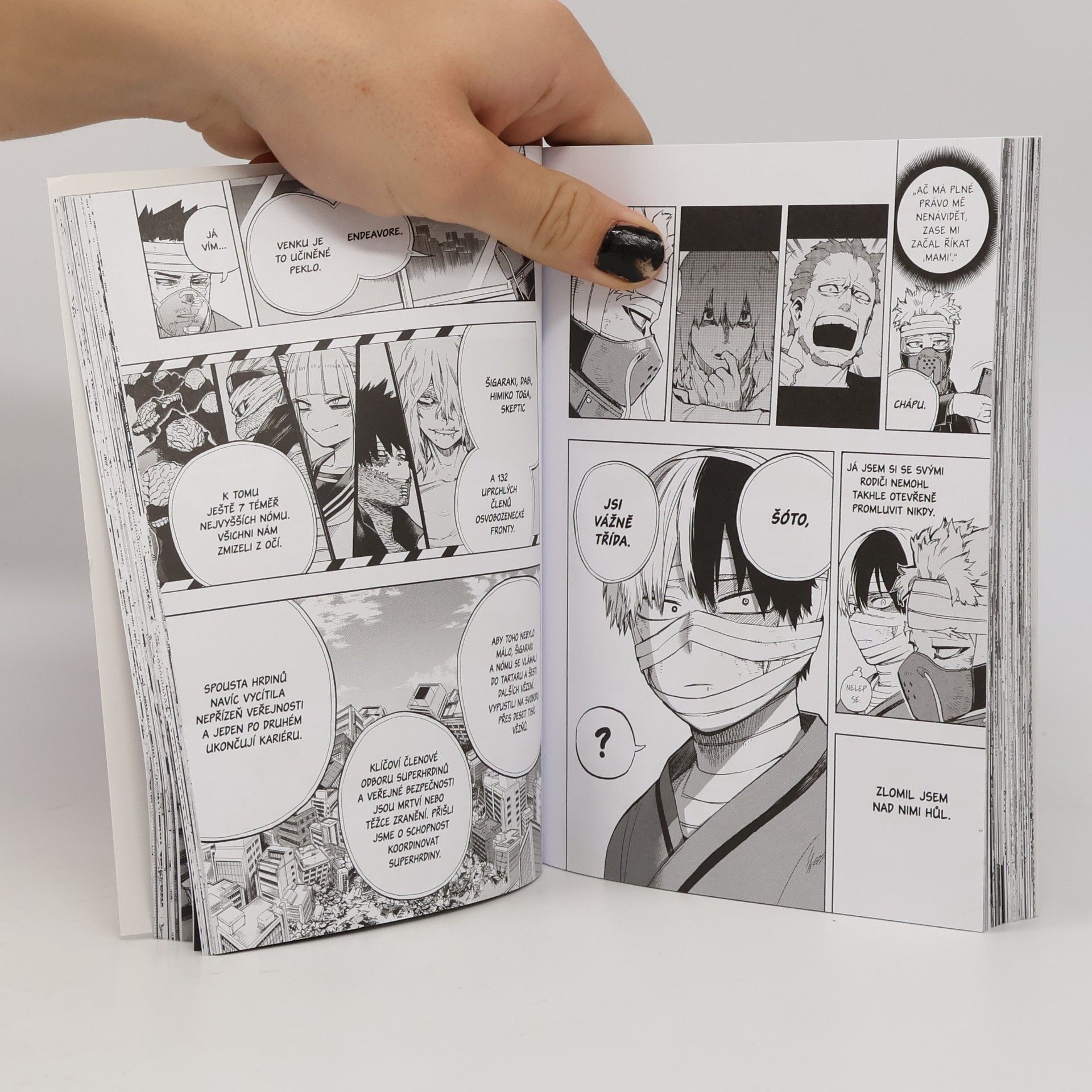 Kōhei Horikoshi Izuku Midorija a Tošinori Jagi