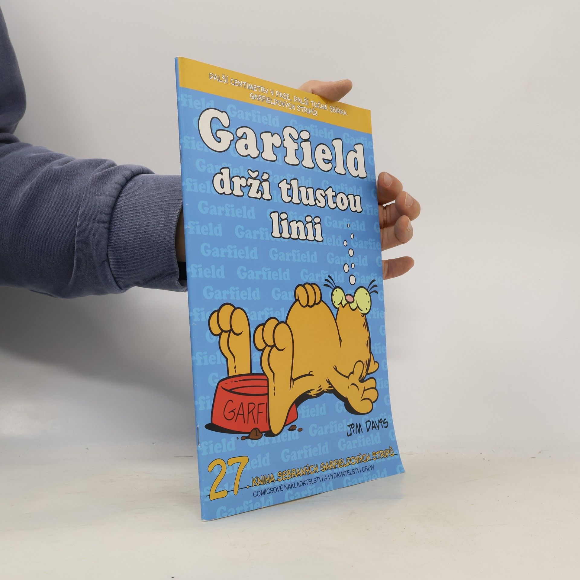 Jim Davis Garfield drží tlustou linii