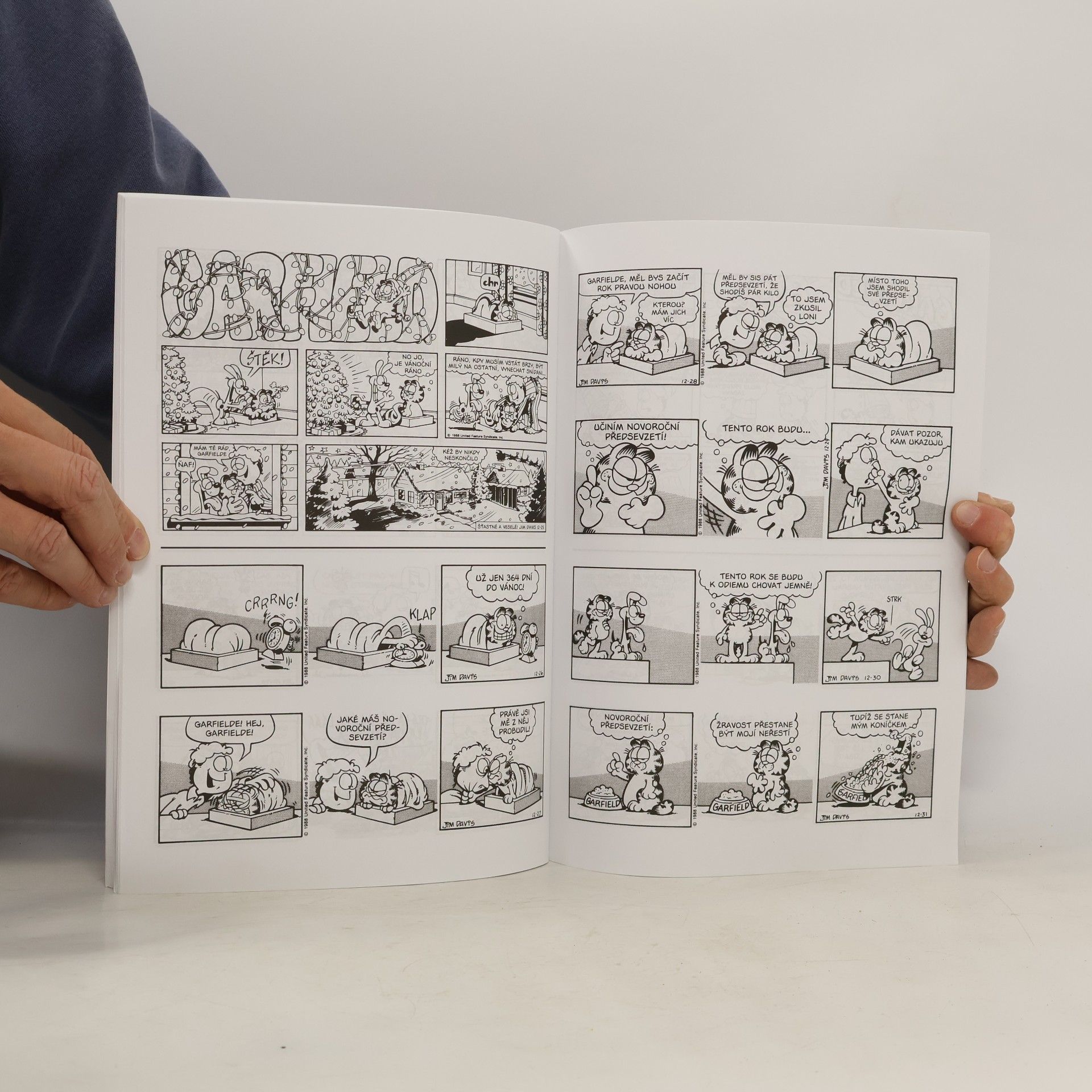 Jim Davis Garfield povoluje opasek