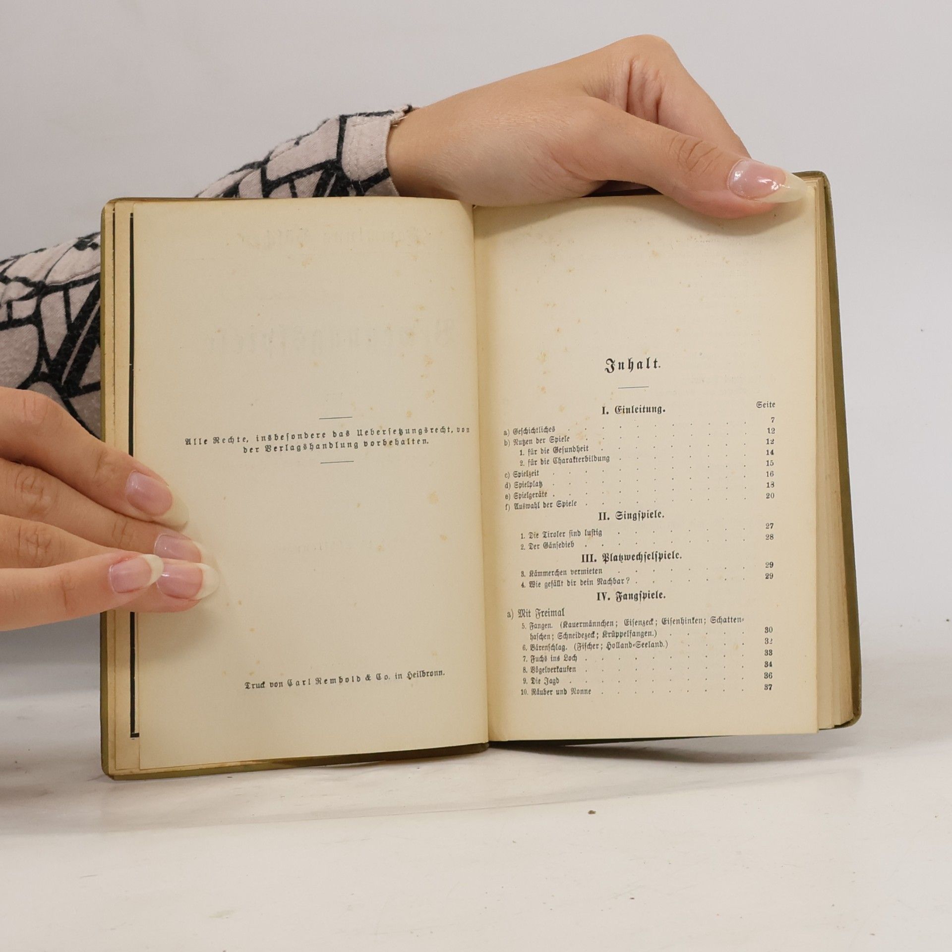 Dr. E. Kohlrausch Bewegungsspiele