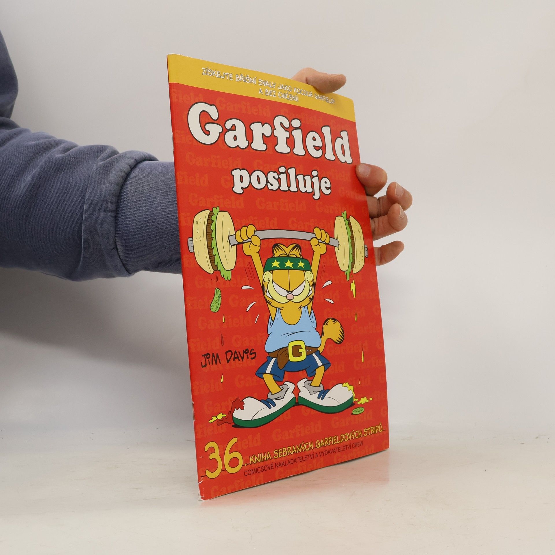 Jim Davis Garfield posiluje