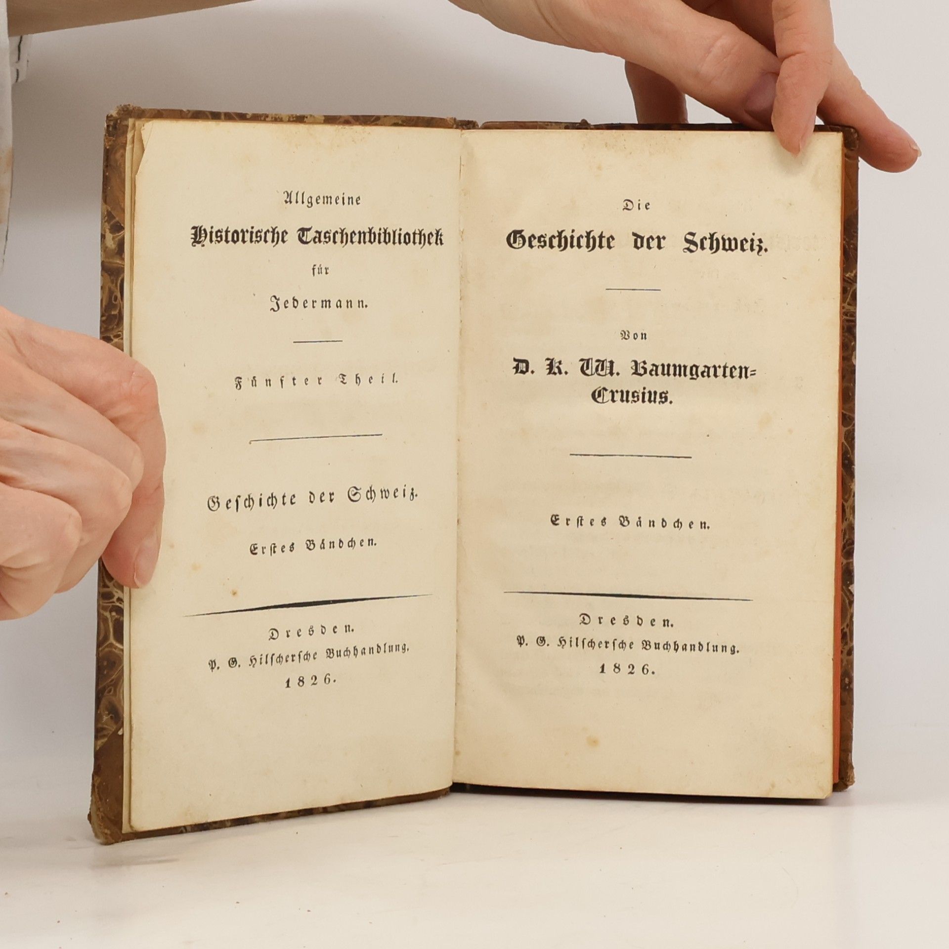 D. K. U. Baumgarten-Crusius Die Geschichte der Schweiz