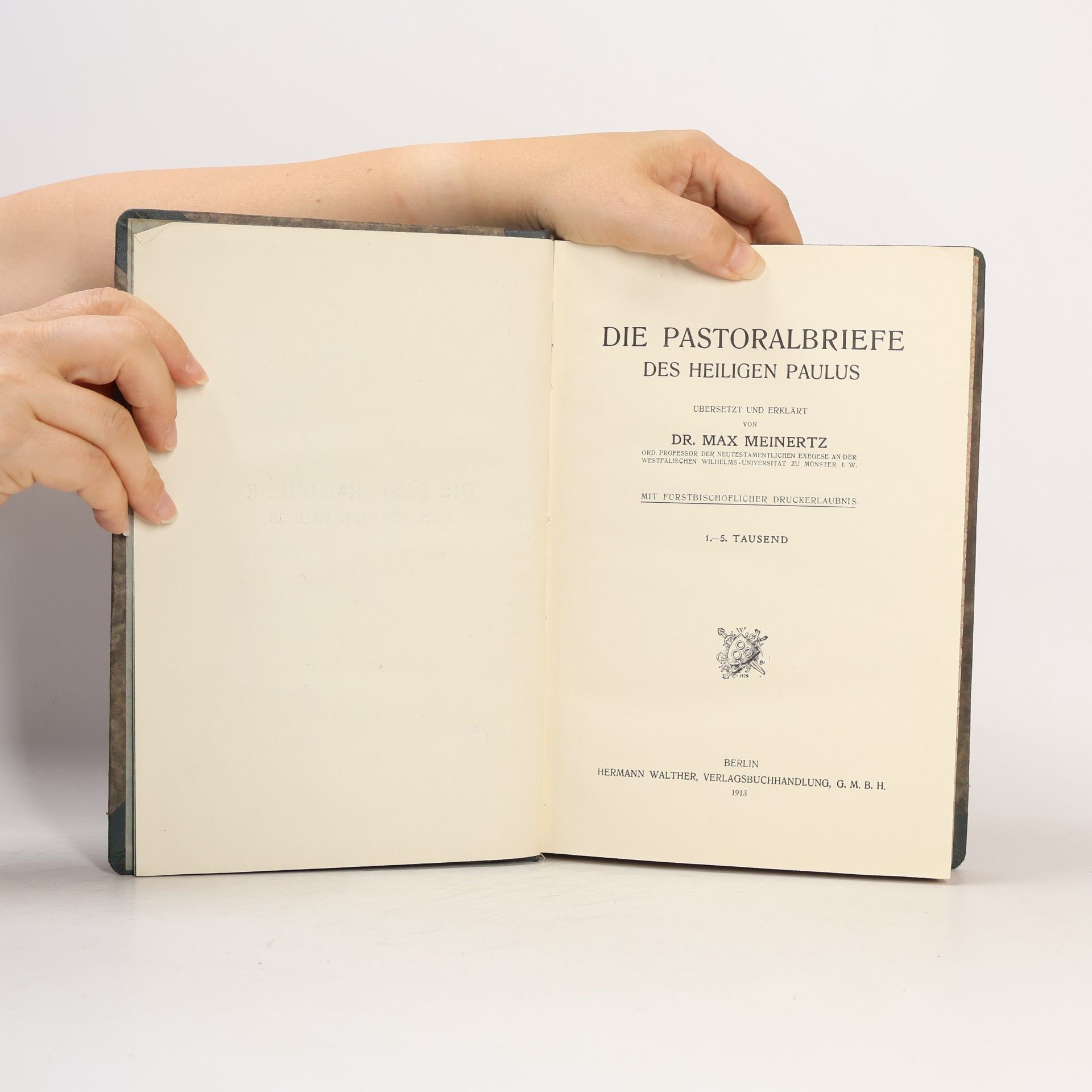 Max Meinertz Die Pastoralbriefe des heiligen Paulus