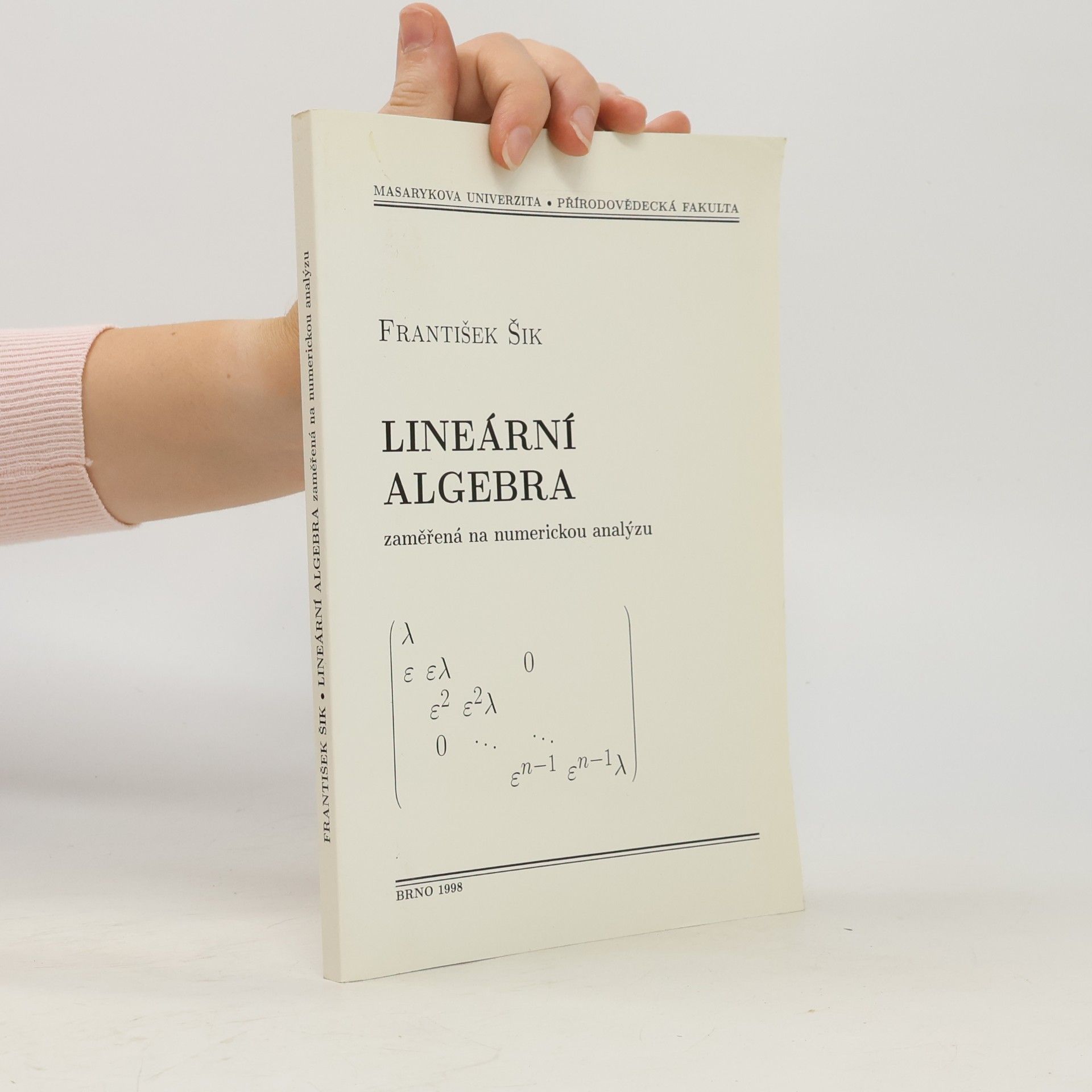 František Šik Lineární algebra