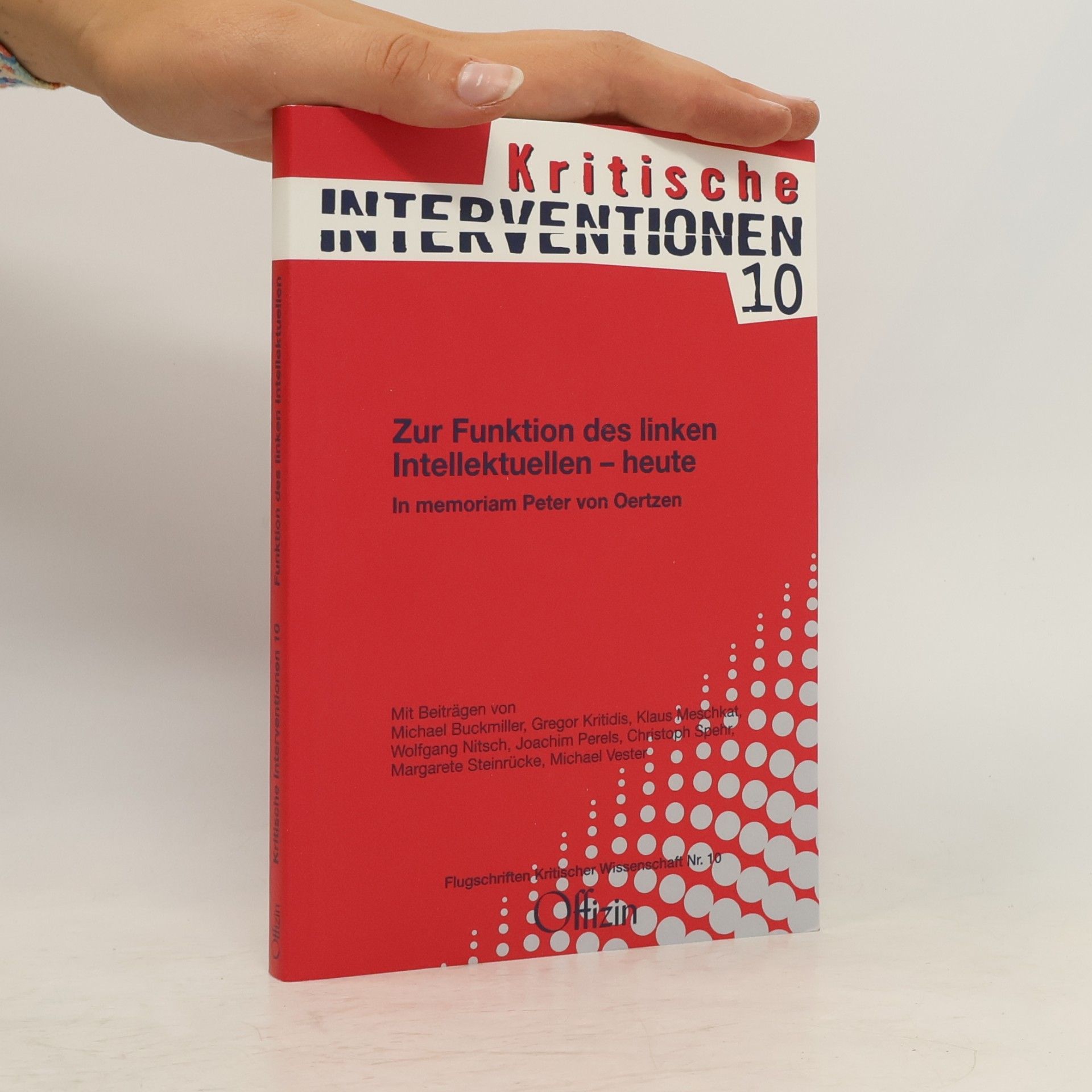 Wolfgang Nitsch Kritische Interventionen - 10: Zur Funktion des linken Intellektuellen - heute