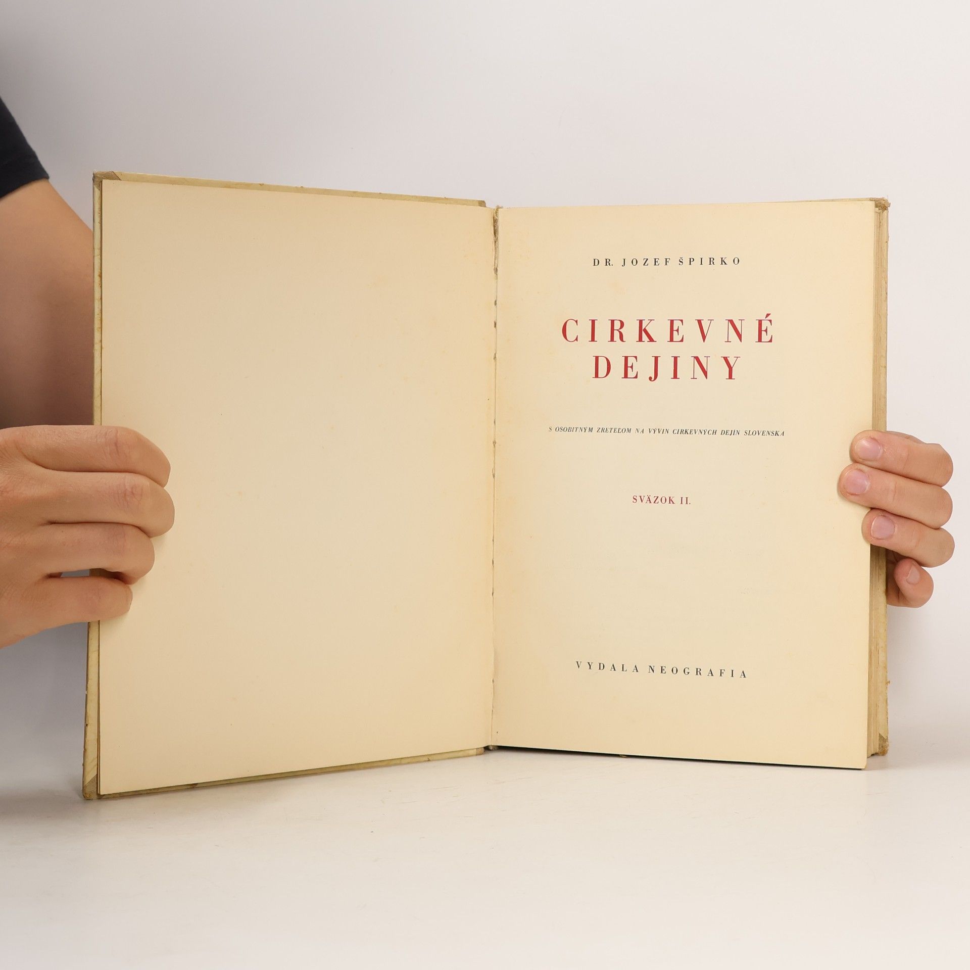 Jozef Špirko Cirkevné dejiny II