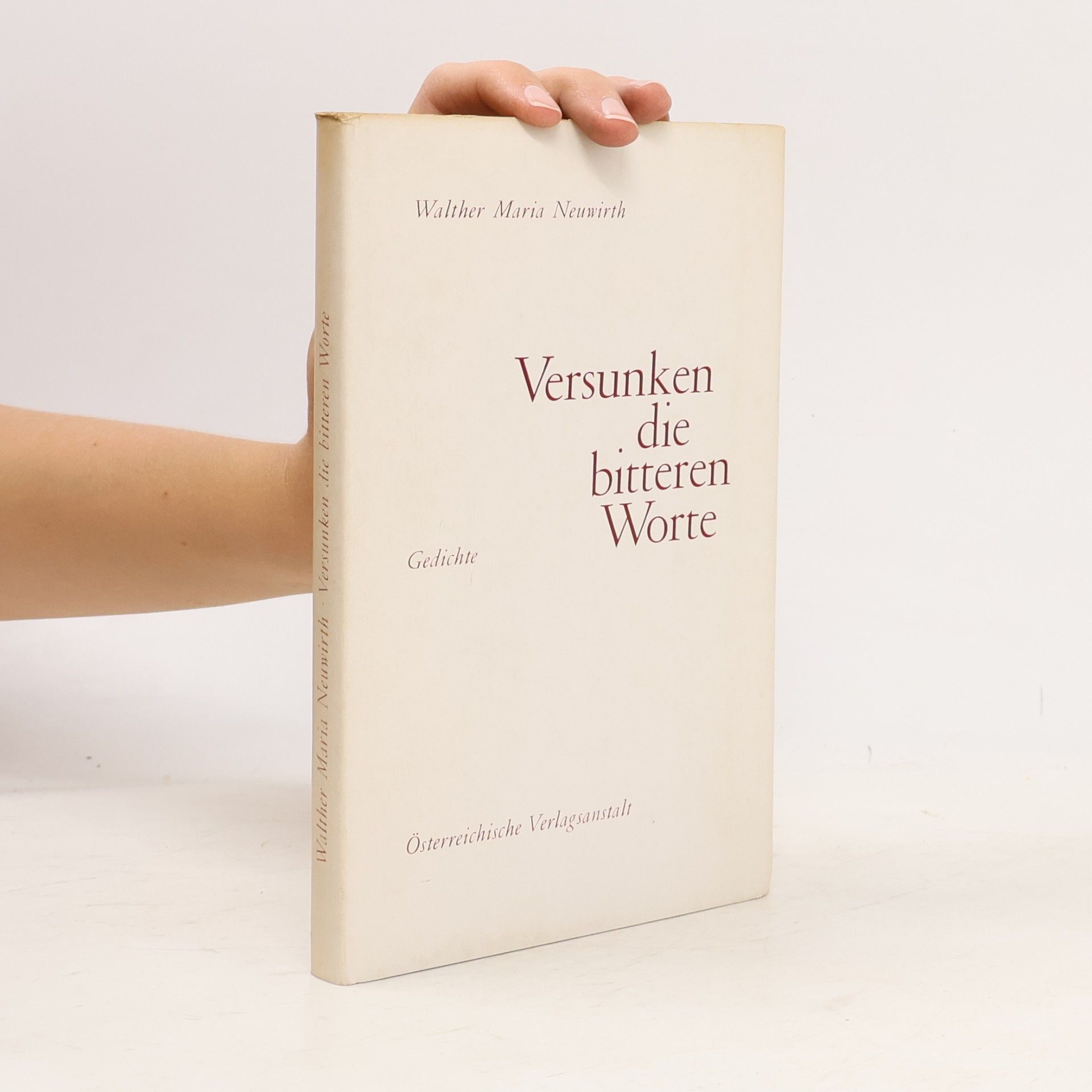 Versunken die bitteren Worte