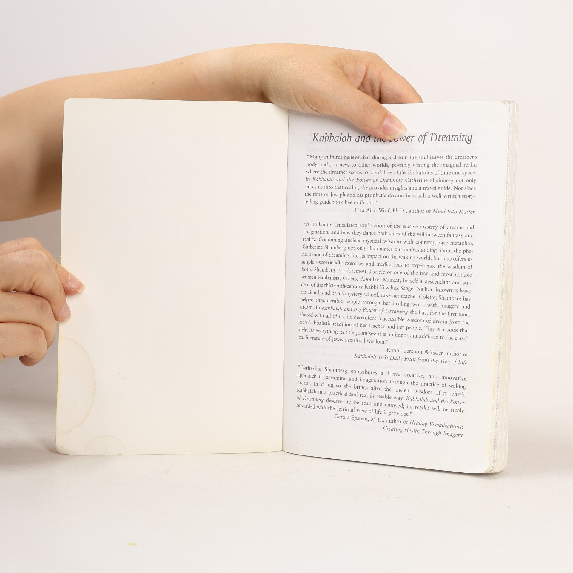 Catherine Shainberg Kabbalah and the Power of Dreaming