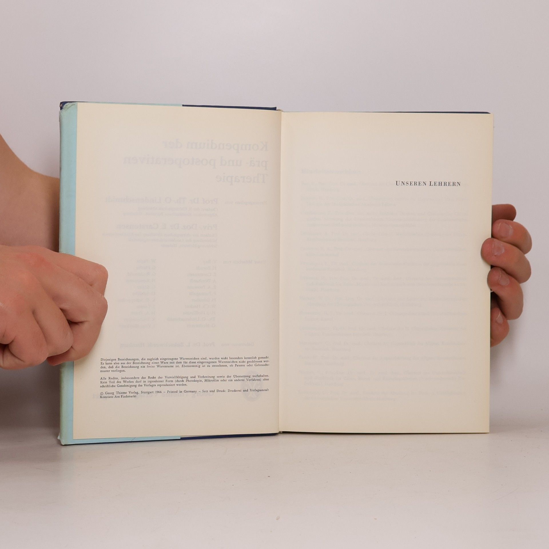 Autorenkollektiv Kompendium der prä- und postoperativen Therapie