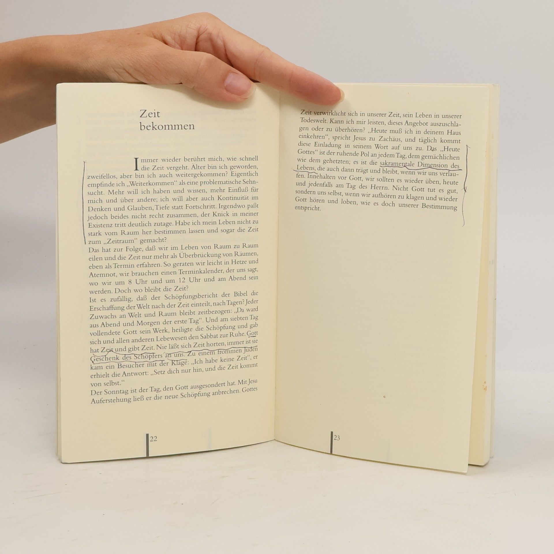 Den Lebensrhythmus finden: Besinnungen 2., durchges. Auflage 1994. -noch Restbestände Buchh.Bethel, Bielefeld-bitte d