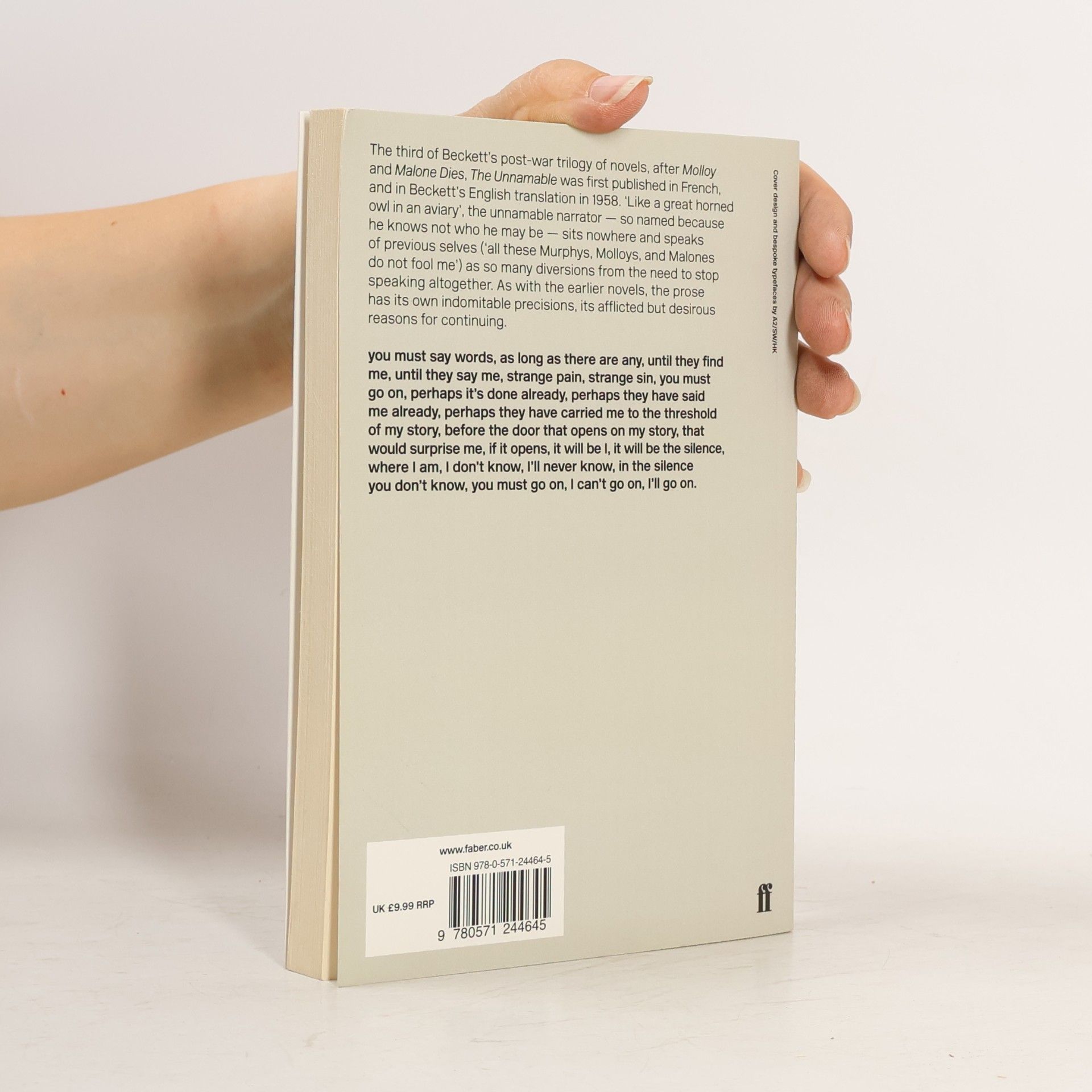 Samuel Beckett The Unnamable