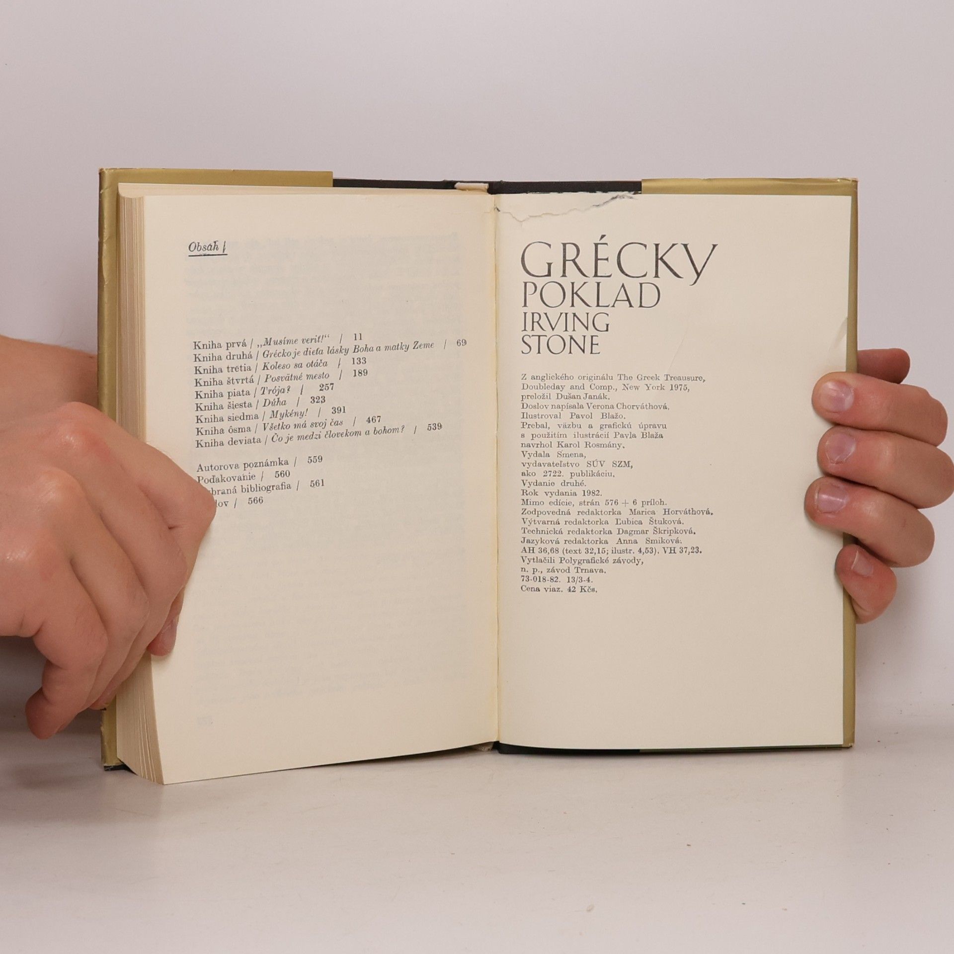 Irving Stone Grécky poklad