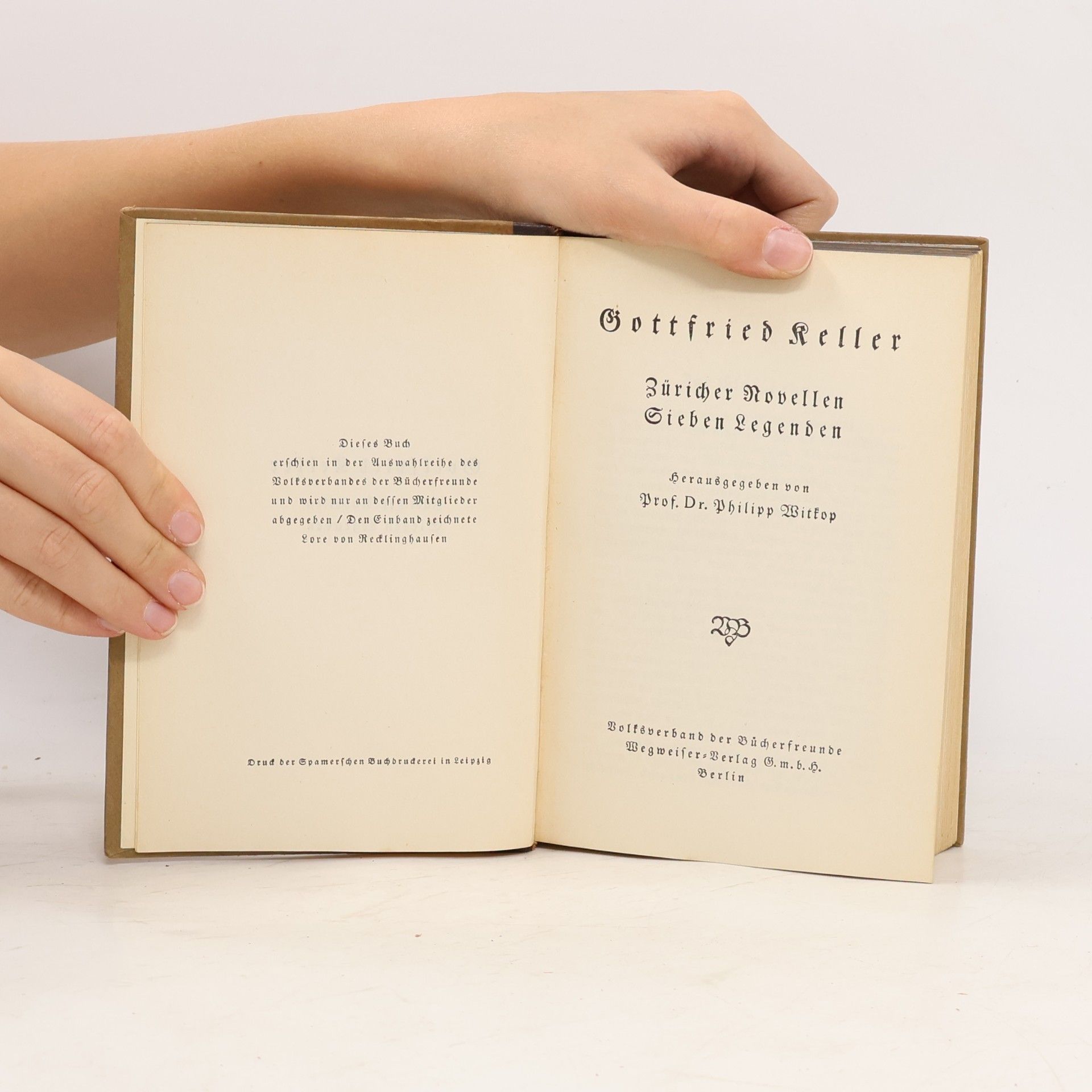 Gottfried Keller Züricher Novellen. Sieben Legenden