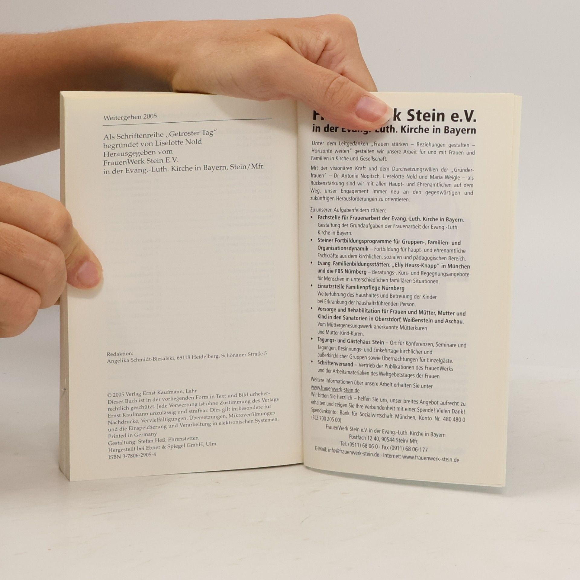 Weitergehen 2005. Texte zum Nachdenken