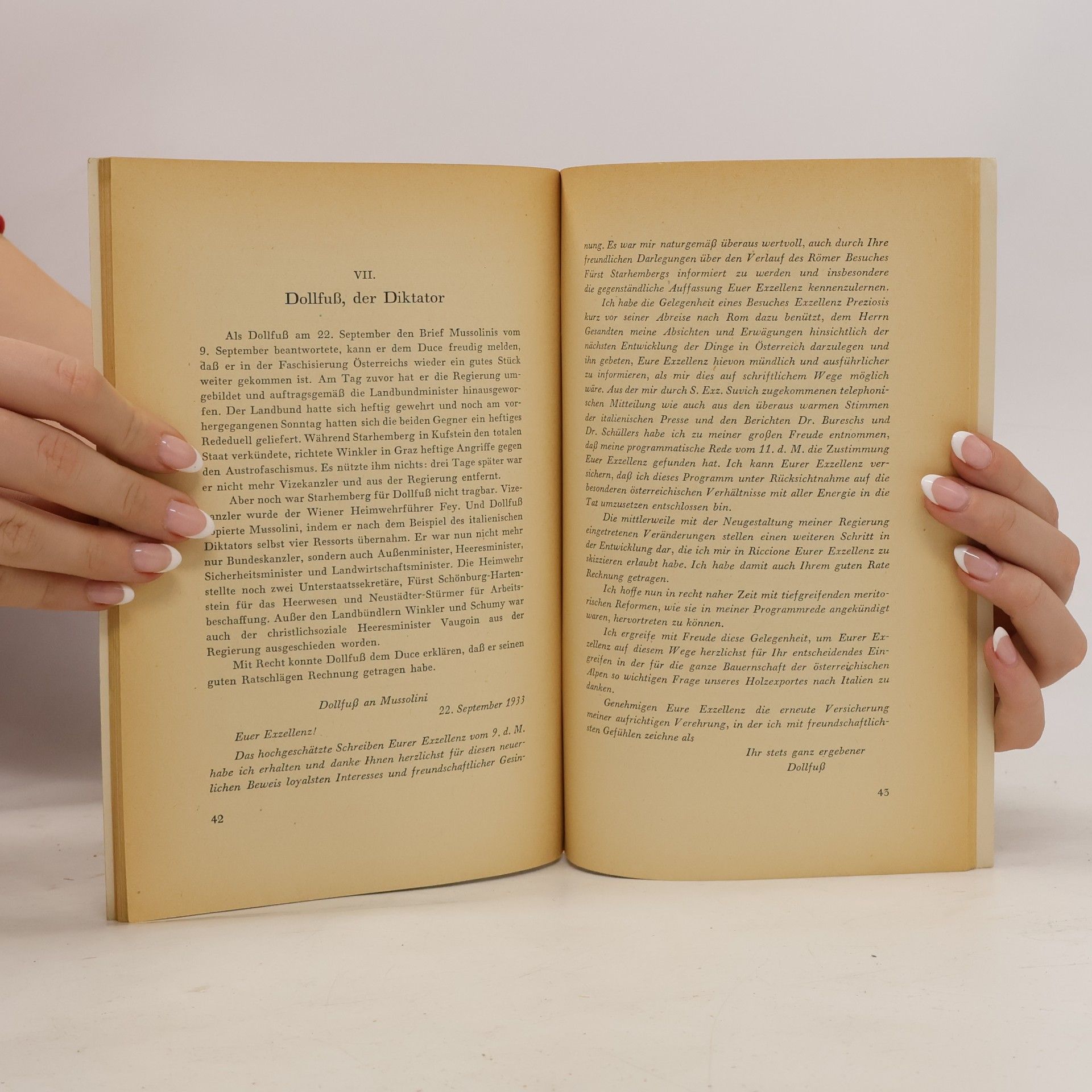 Autorenkollektiv Geheimer Briefwechsel Mussolini – Dollfuss
