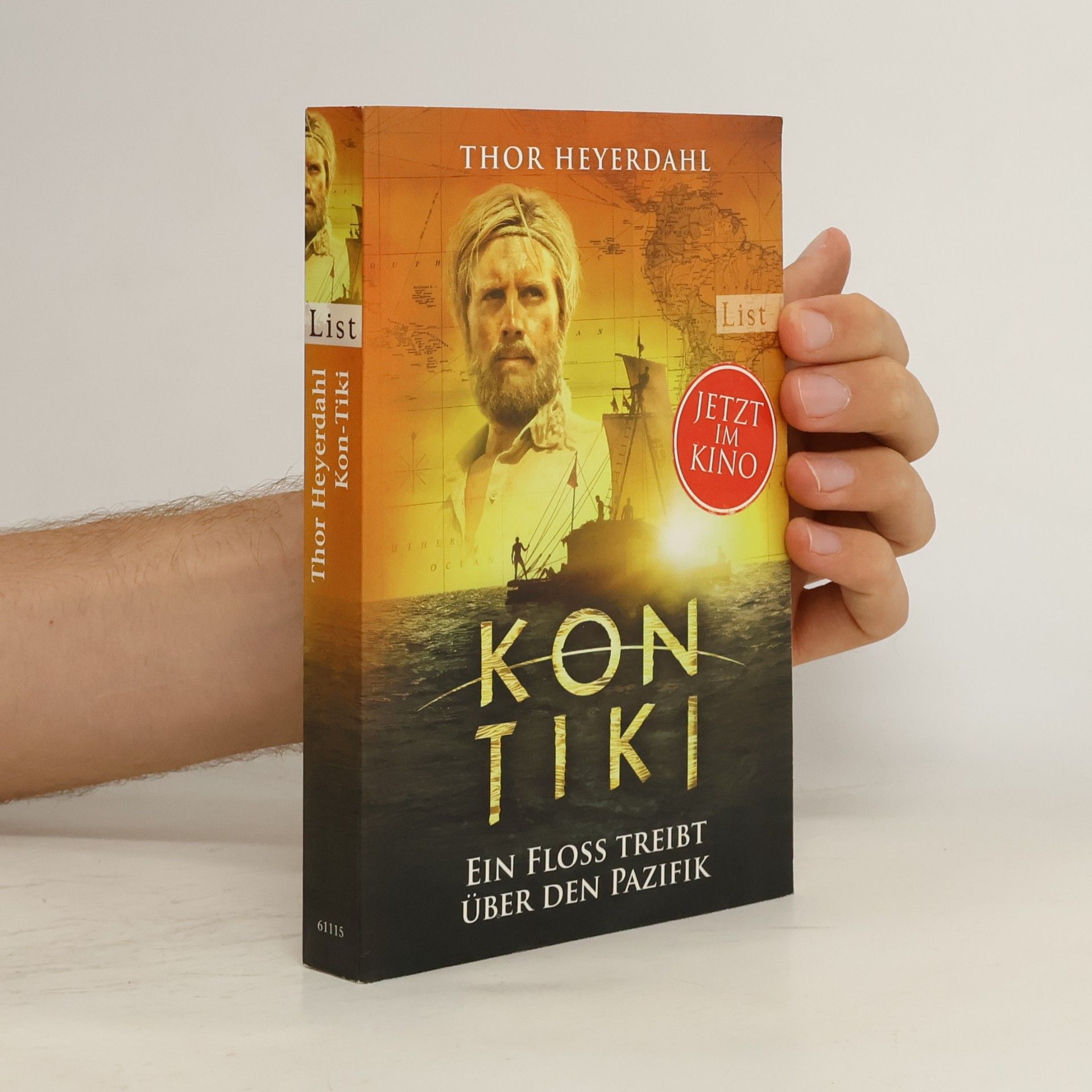 Thor Heyerdahl Kon-Tiki : ein Floß treibt über den Pazifik