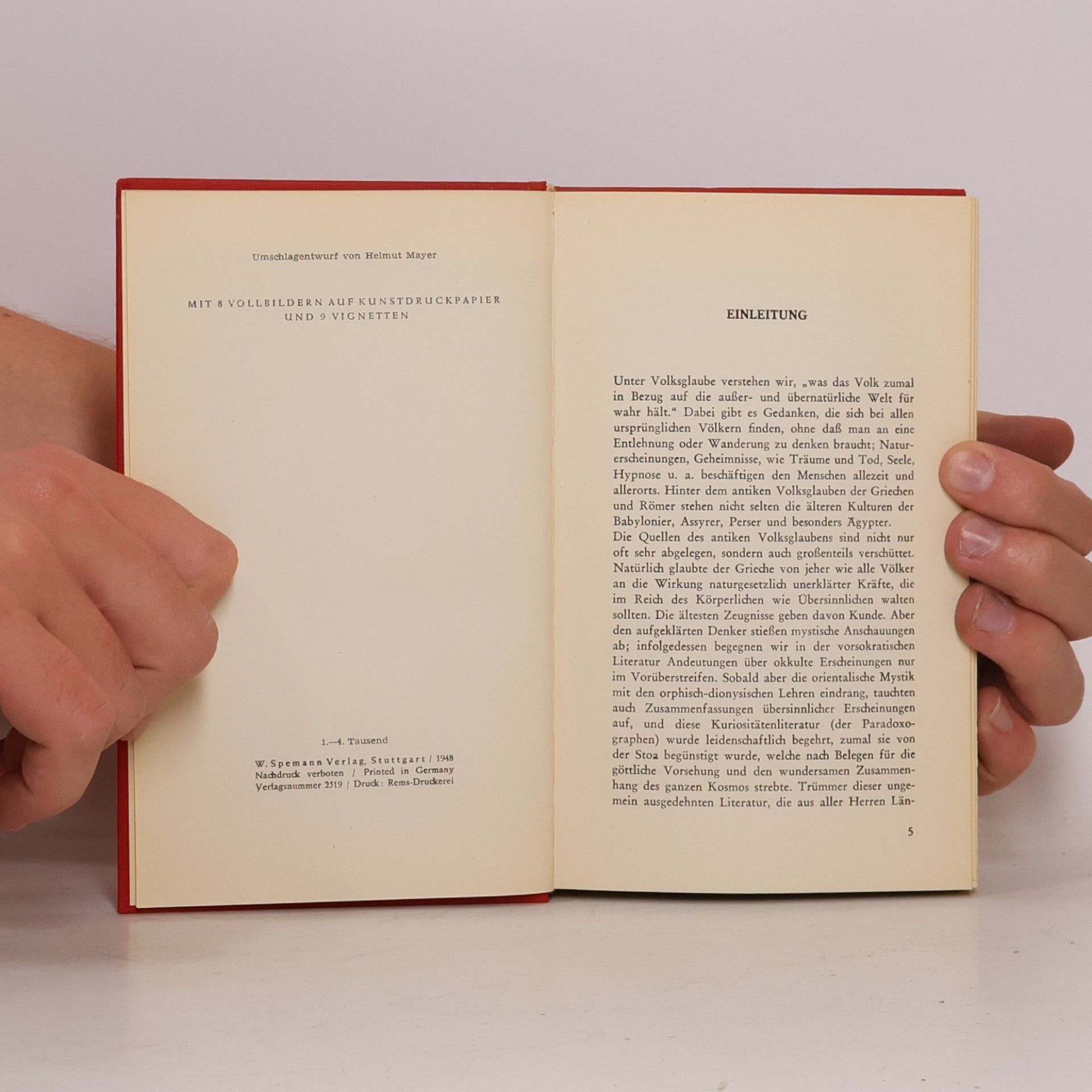 Eduard Stemplinger Antiker Volksglaube
