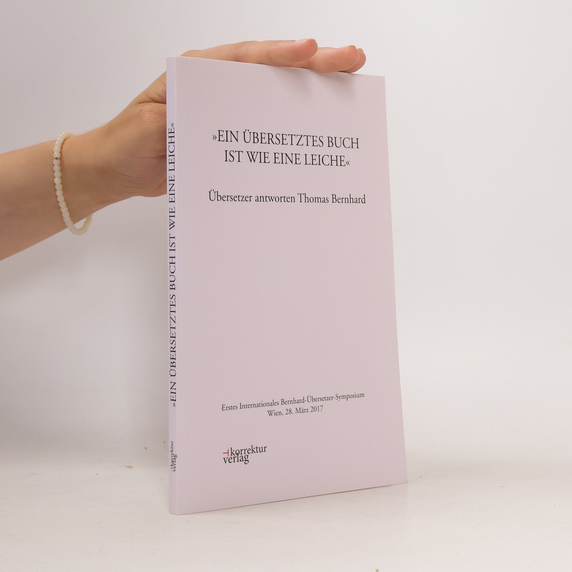 AA.VV. Ein übersetztes Buch ist wie eine Leiche