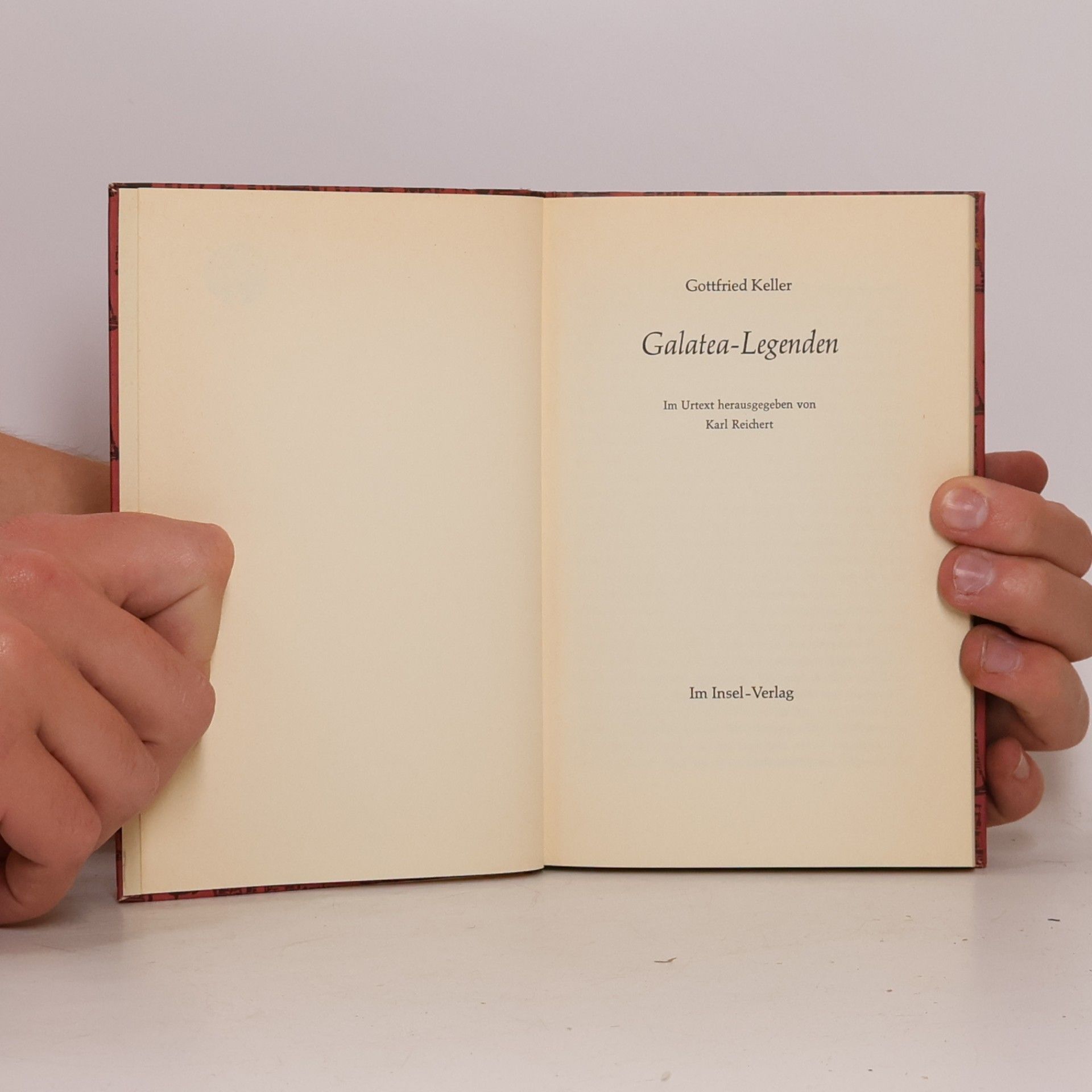 Gottfried Keller Galatea - Legenden