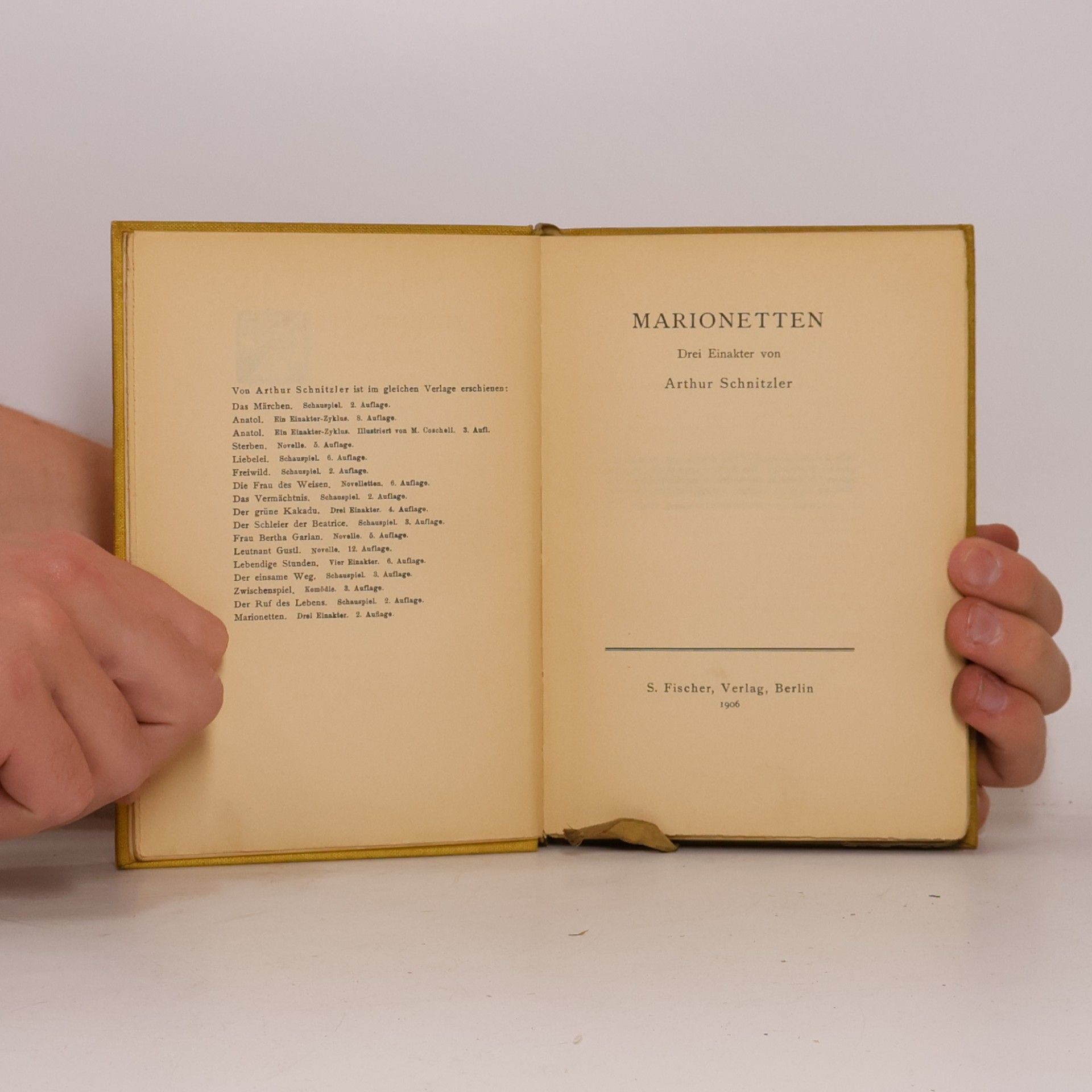 Arthur Schnitzler Marionetten