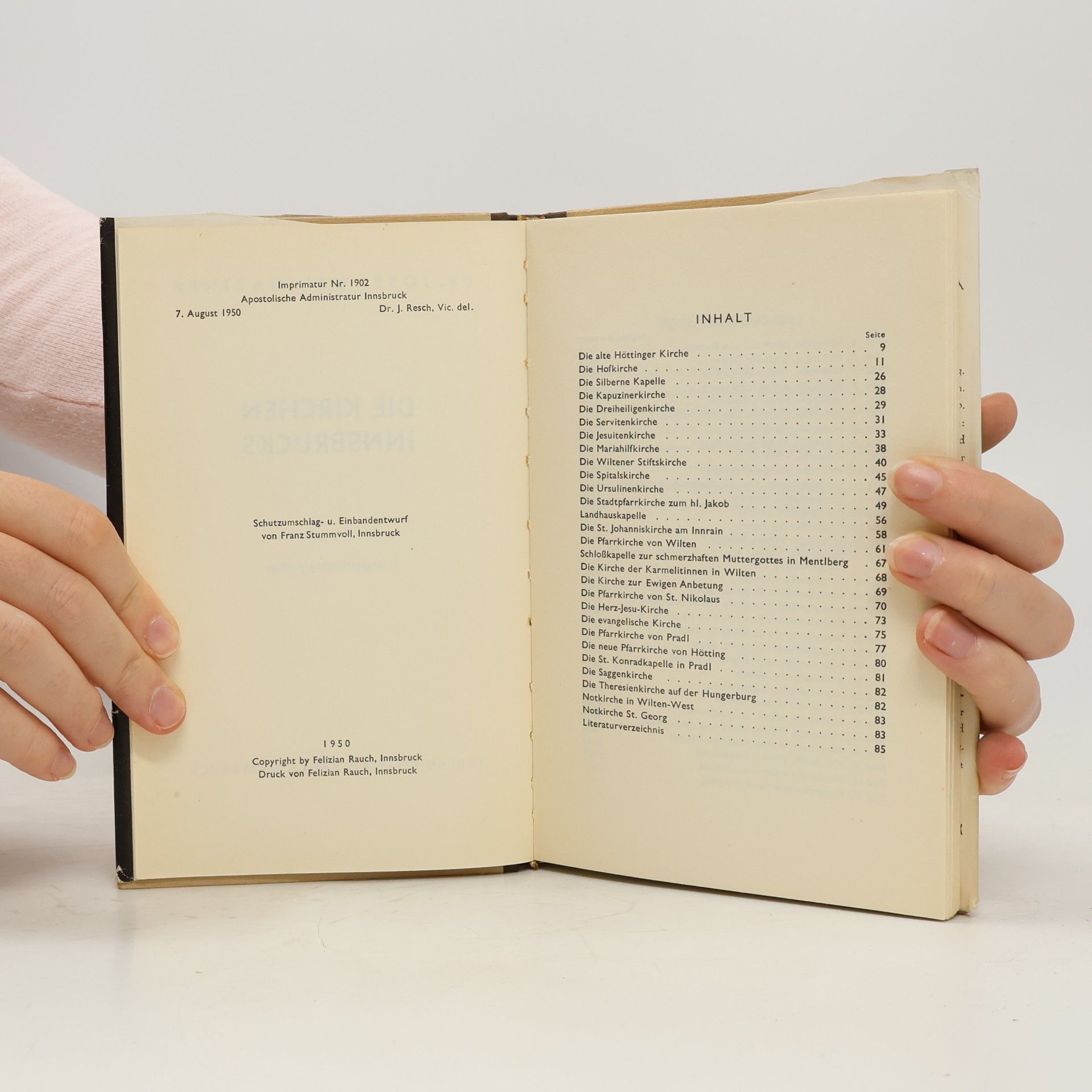 Dr. Josef Weingartner DIE KIRCHEN INNSBRUCKS