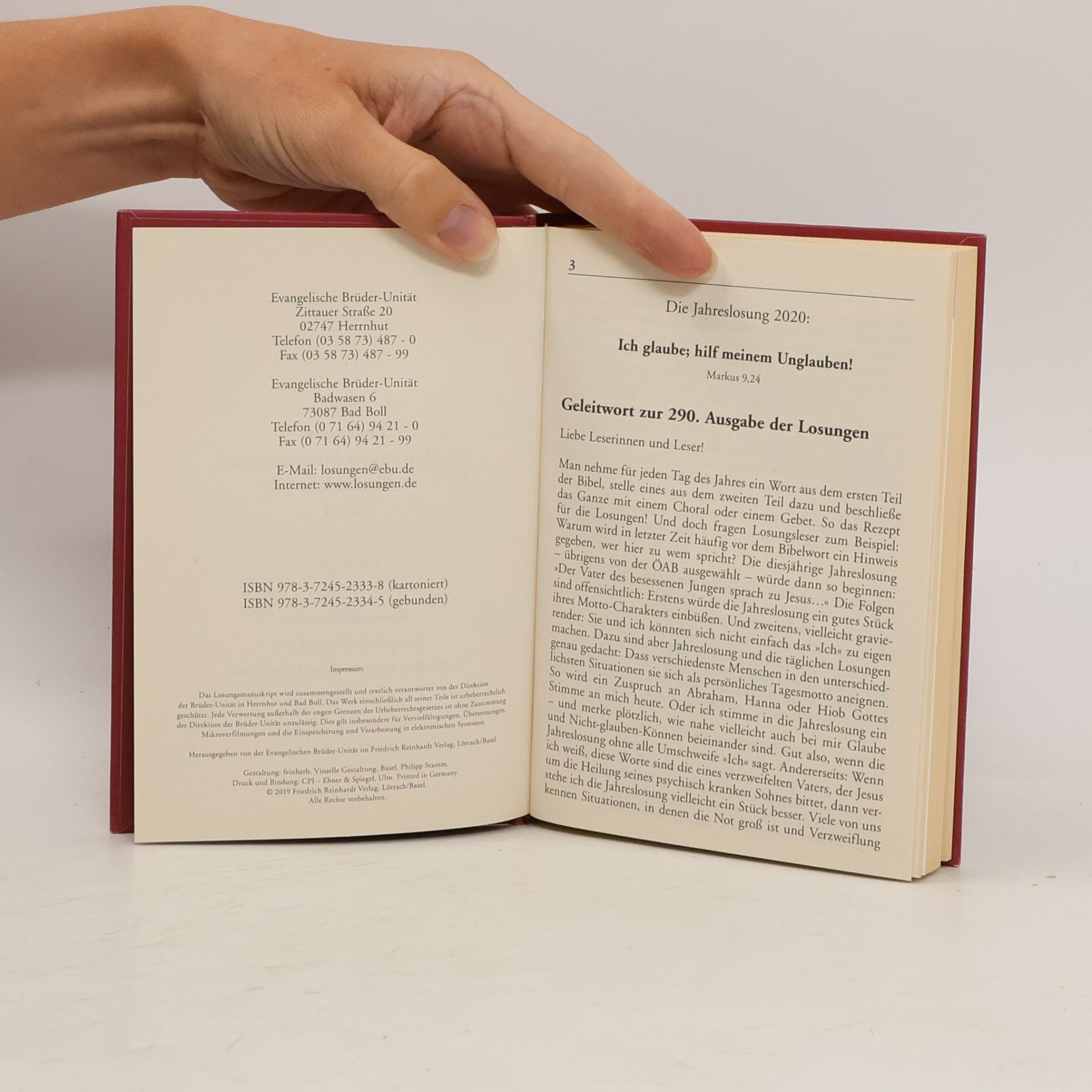 Various authors Die Losungen 2020