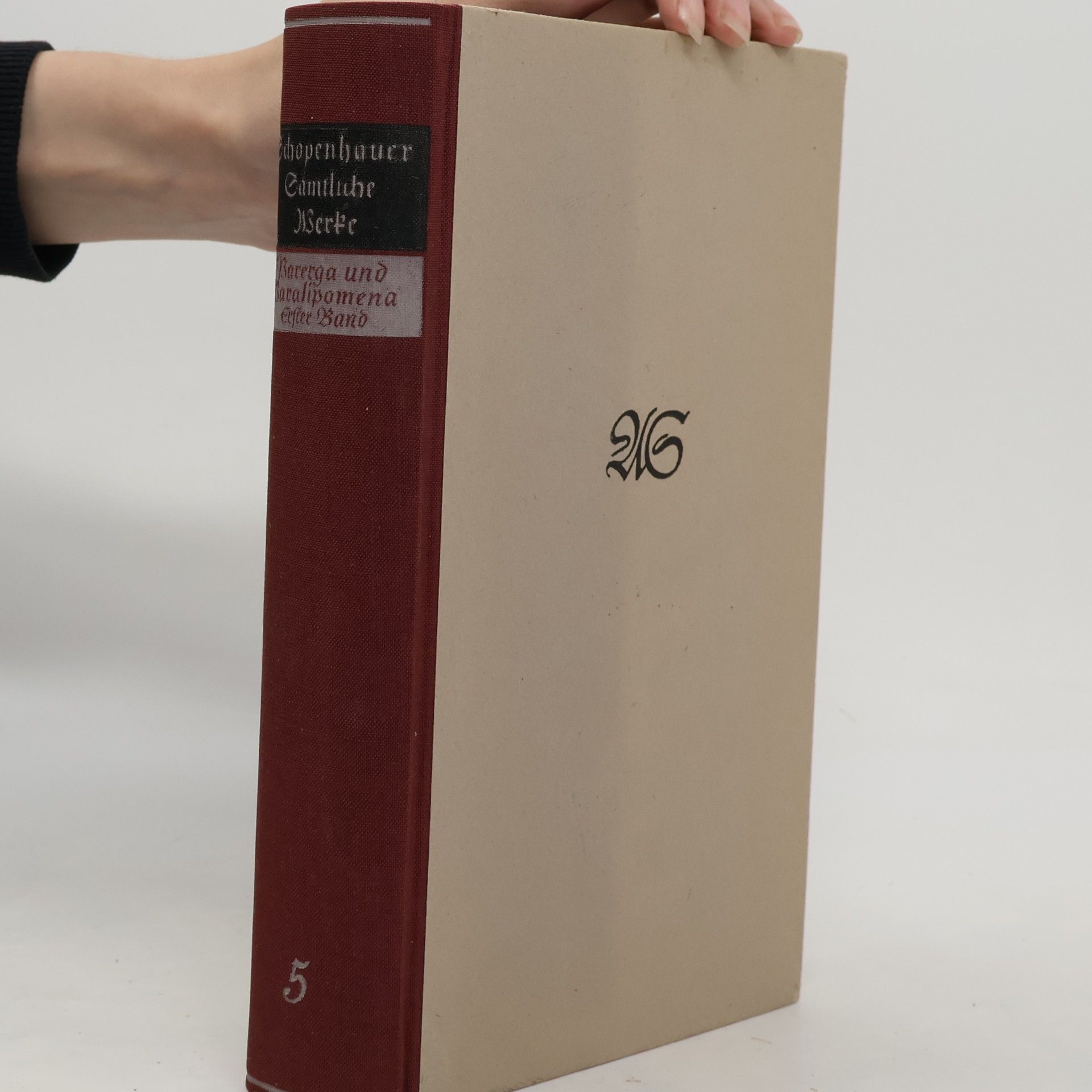 Arthur Schopenhauer Sämtliche Werke 5