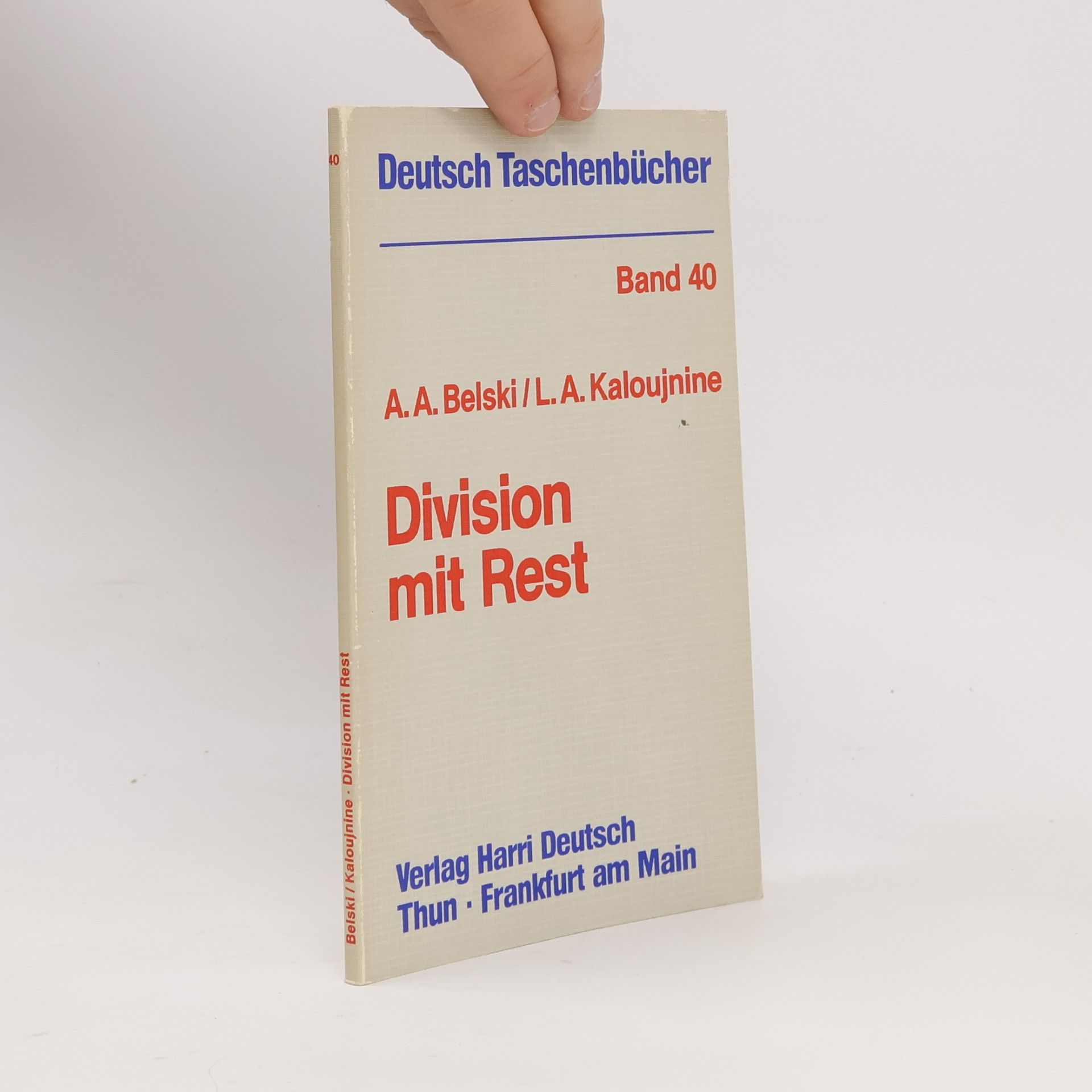 A. A. Belskij Division mit Rest