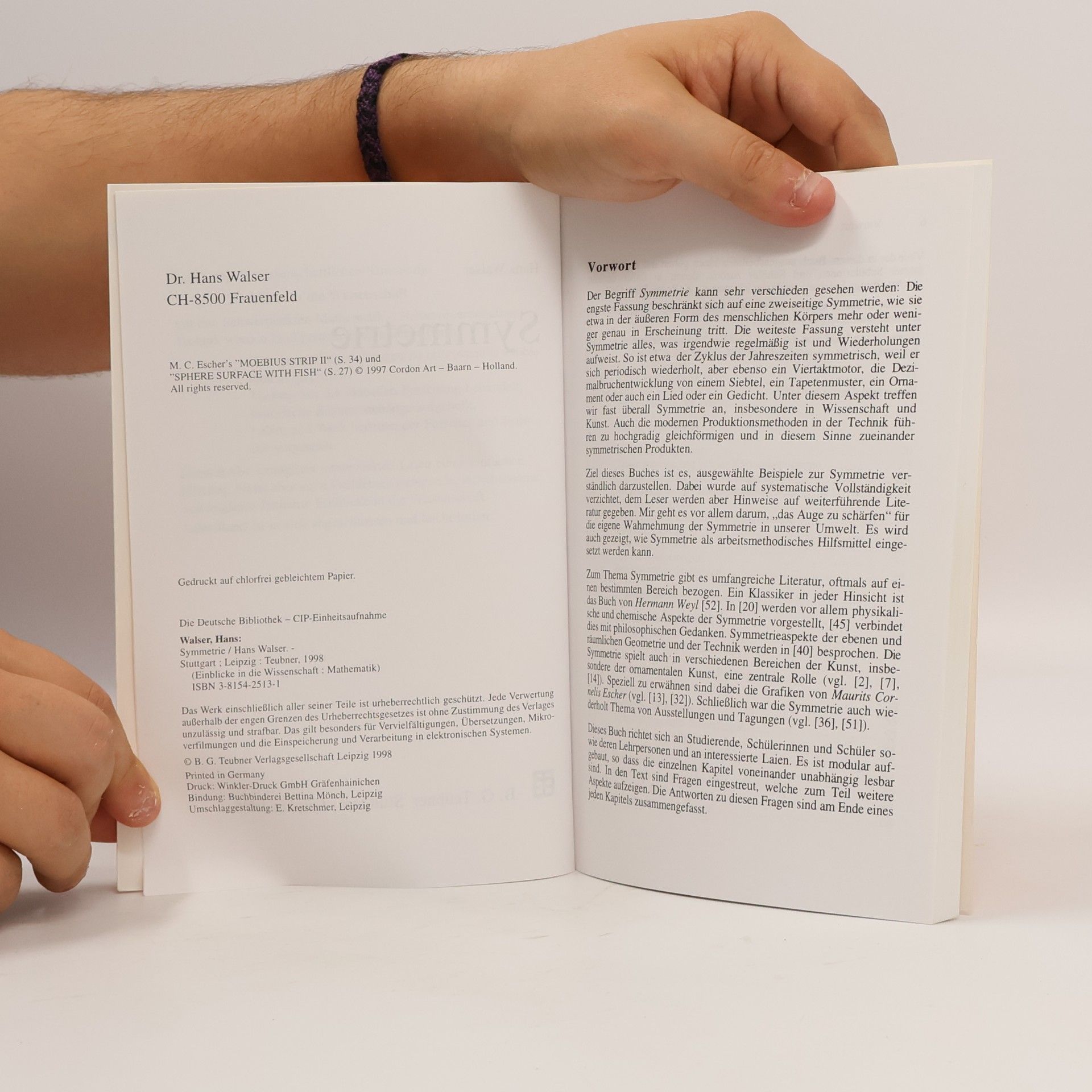 Hans Walser Einblicke in die Wissenschaft: Symmetrie