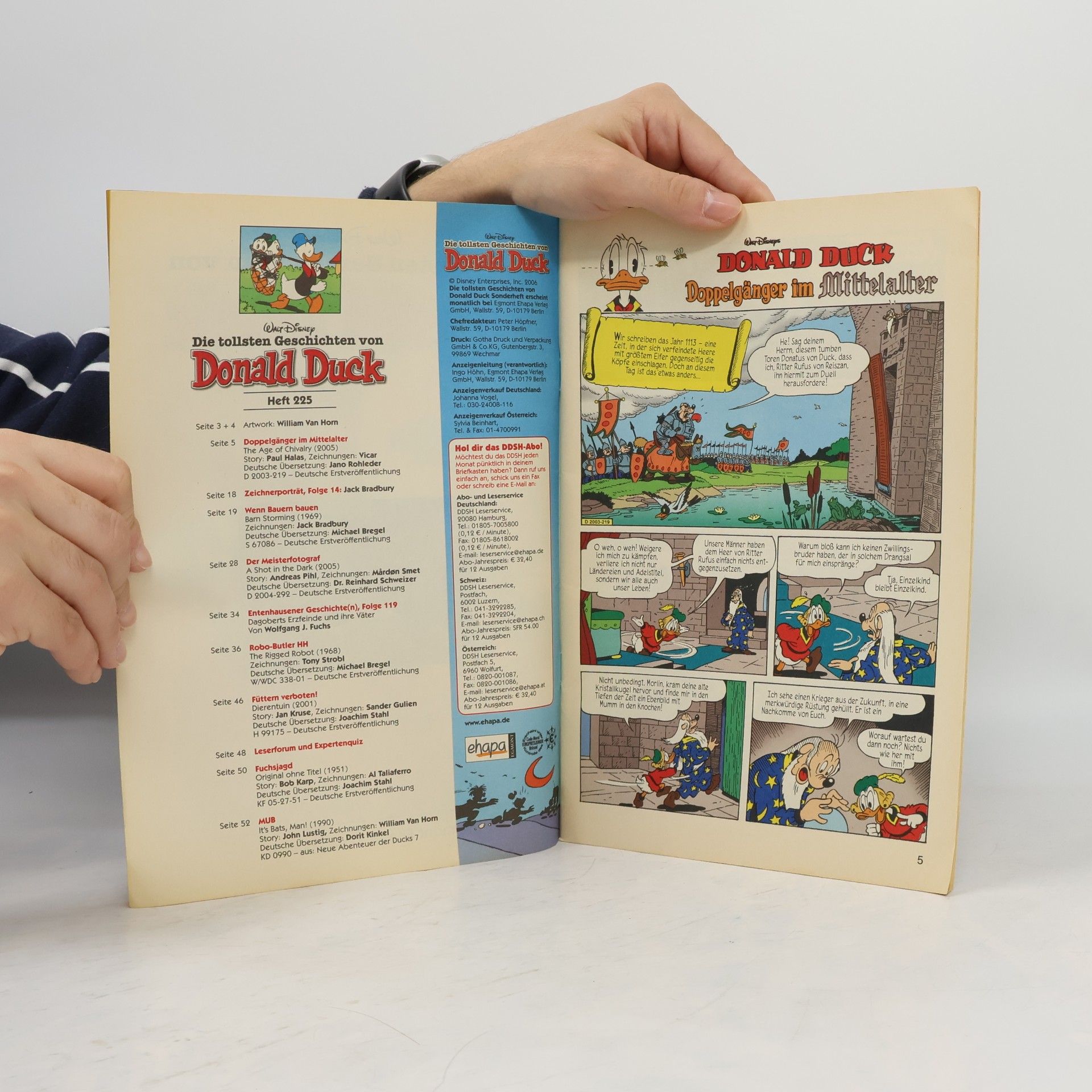 Various authors Die tollsten Geschichten von Donald Duck. Heft 225