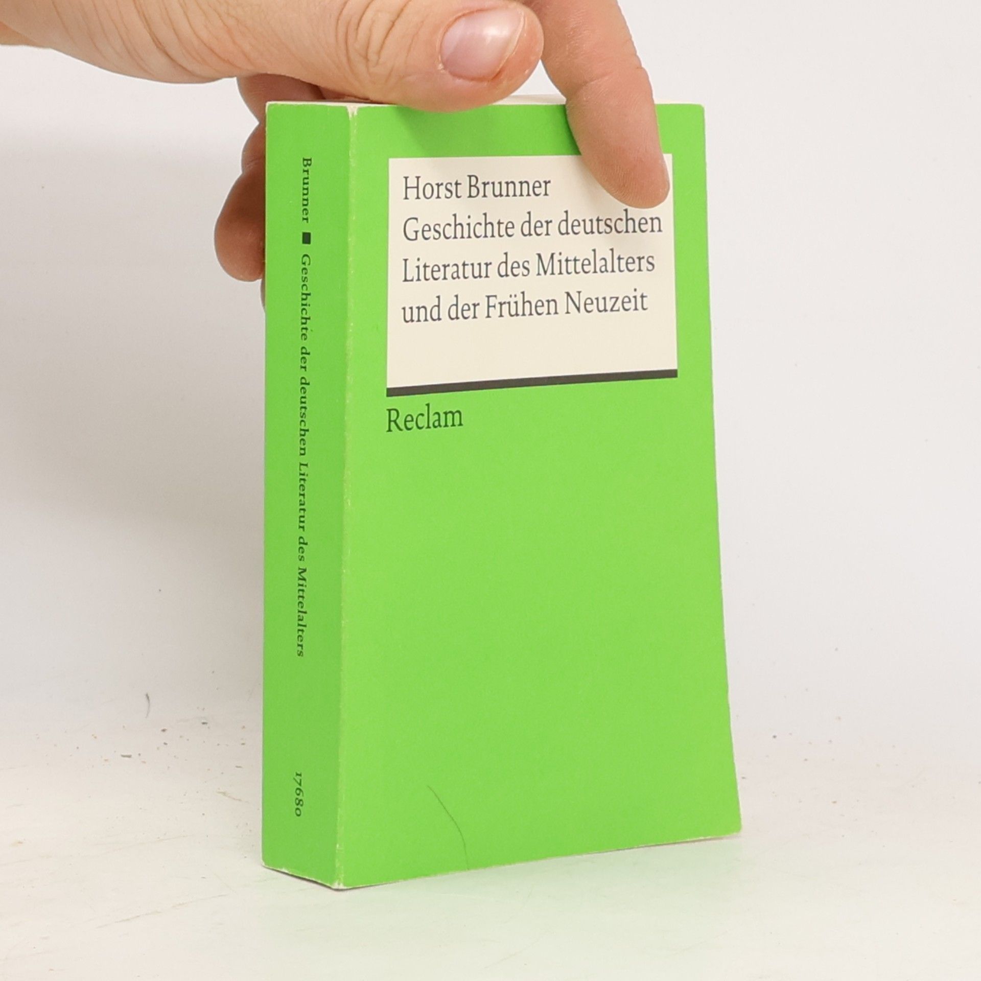 Horst Brunner Geschichte der deutschen Literatur des Mittelalters und der Frühen Neuzeit im Überblick