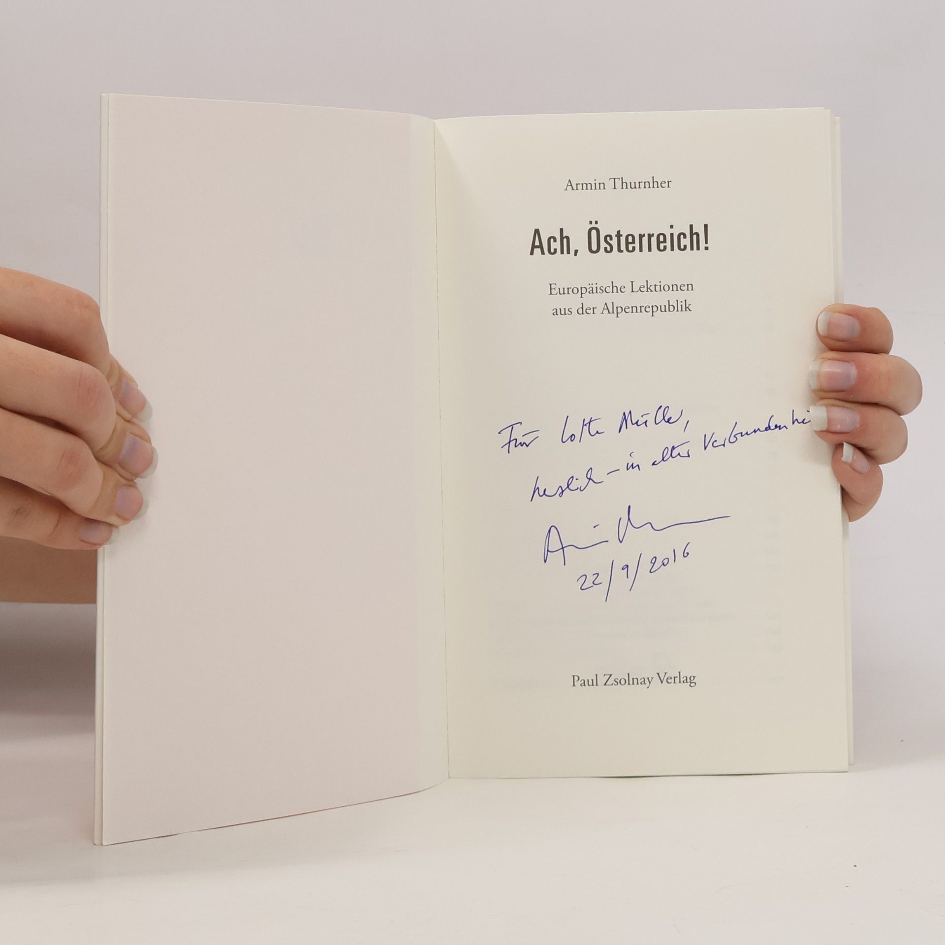 Armin Thurnher Ach, Österreich!