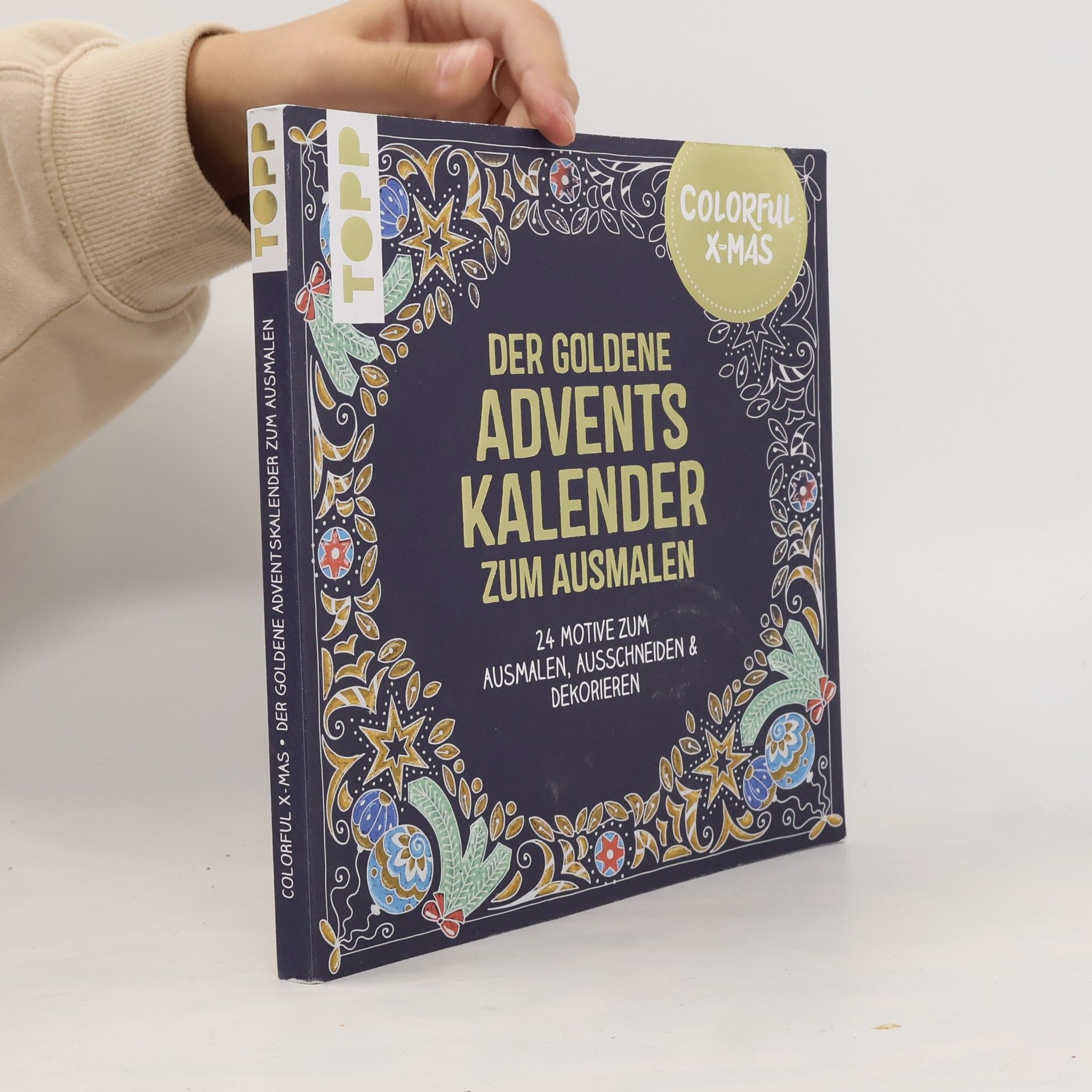 Colorful Christmas - Der goldene Adventskalender zum Ausmalen