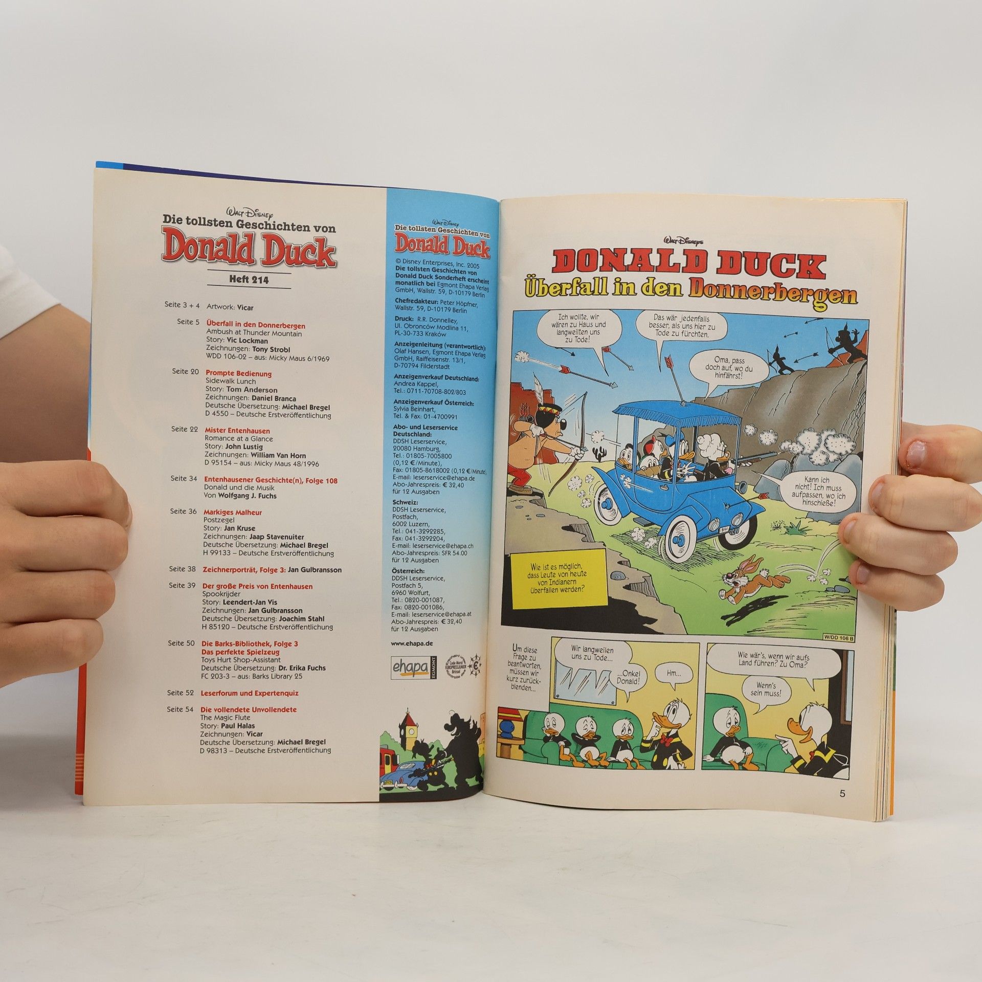 Various authors Die tollsten Geschichten von Donald Duck. Heft 214
