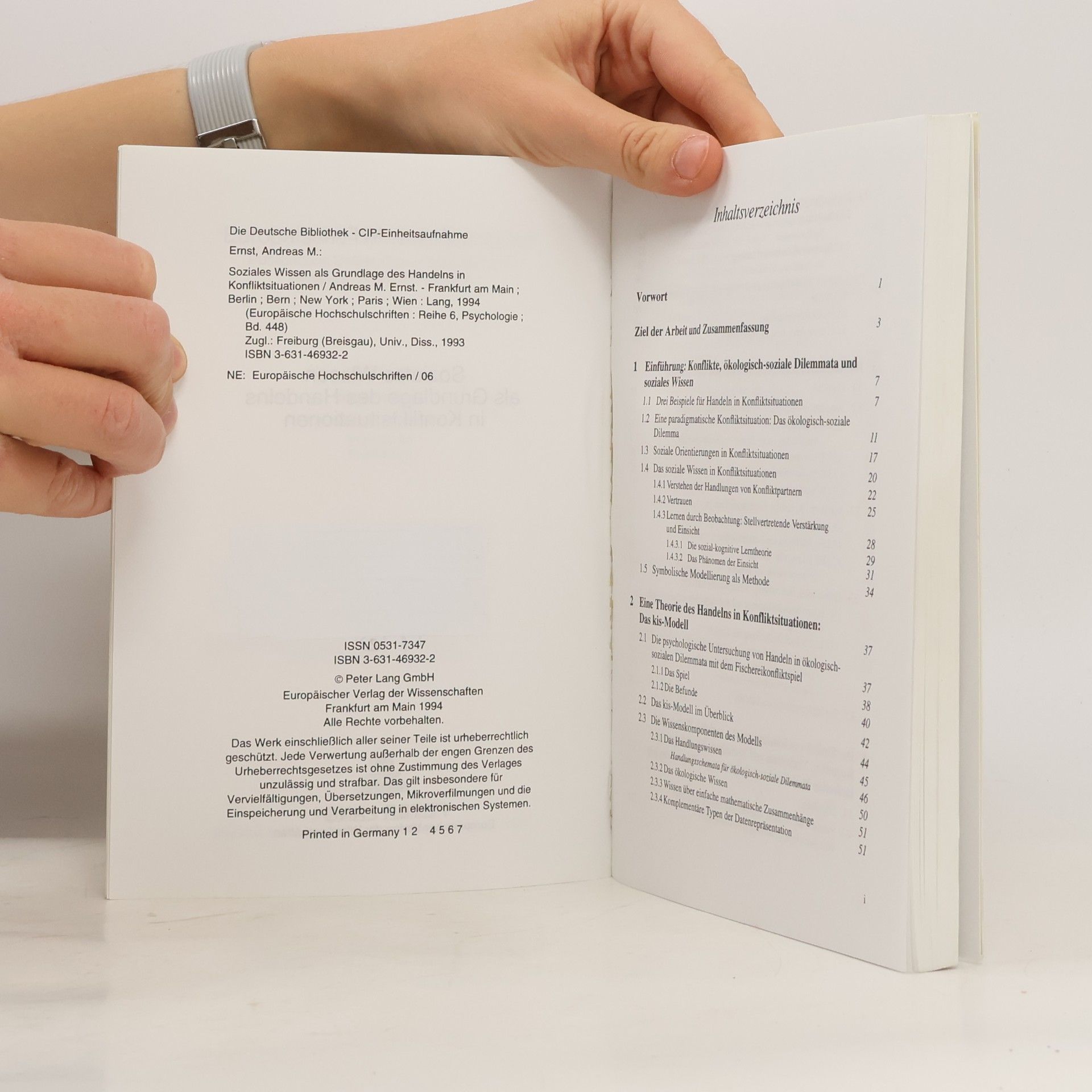 Andreas M. Ernst Europäische Hochschulschriften - 448: Soziales Wissen als Grundlage des Handelns in Konfliktsituationen